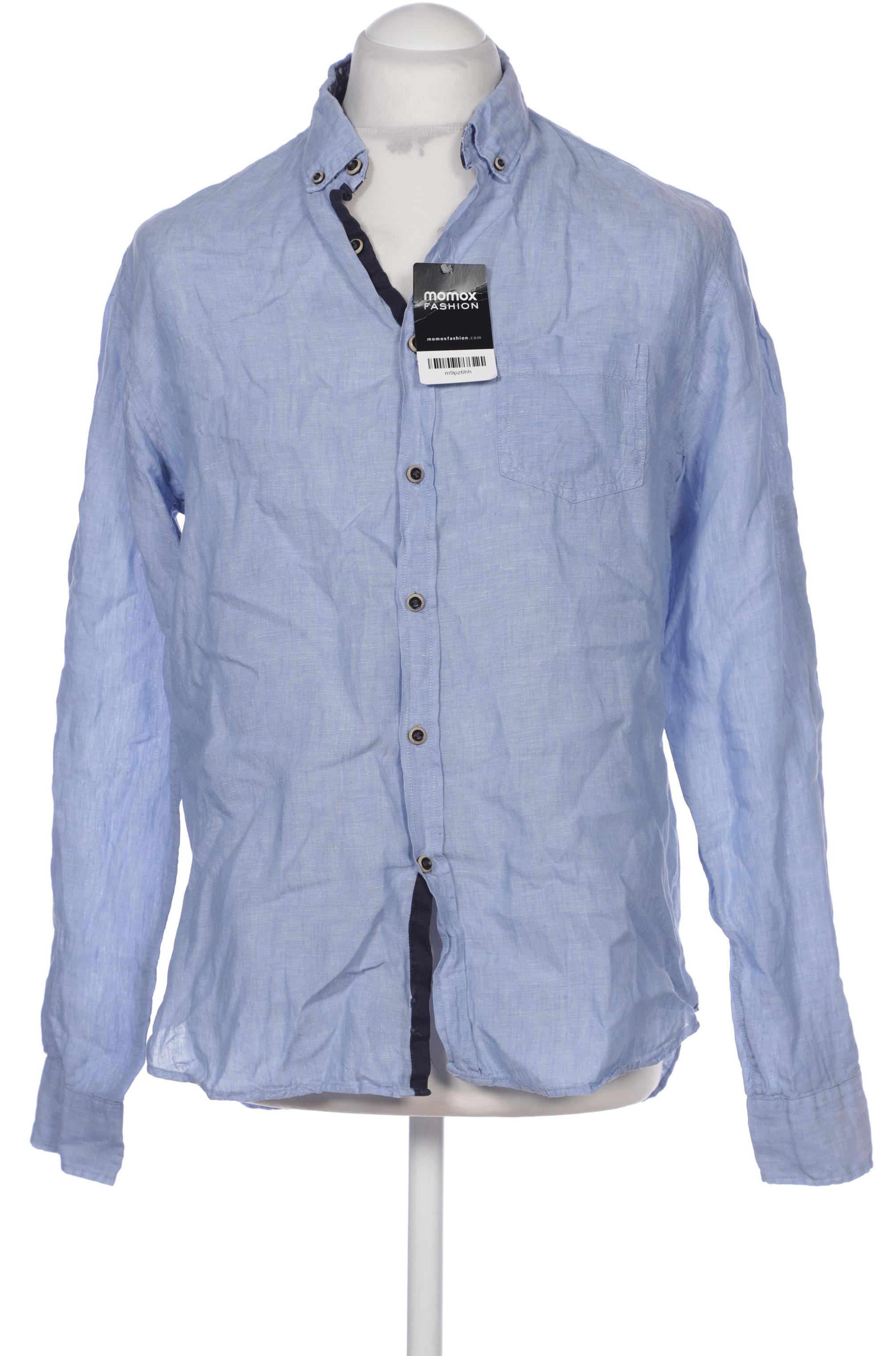 

Tom Rusborg Herren Hemd, blau, Gr. 48