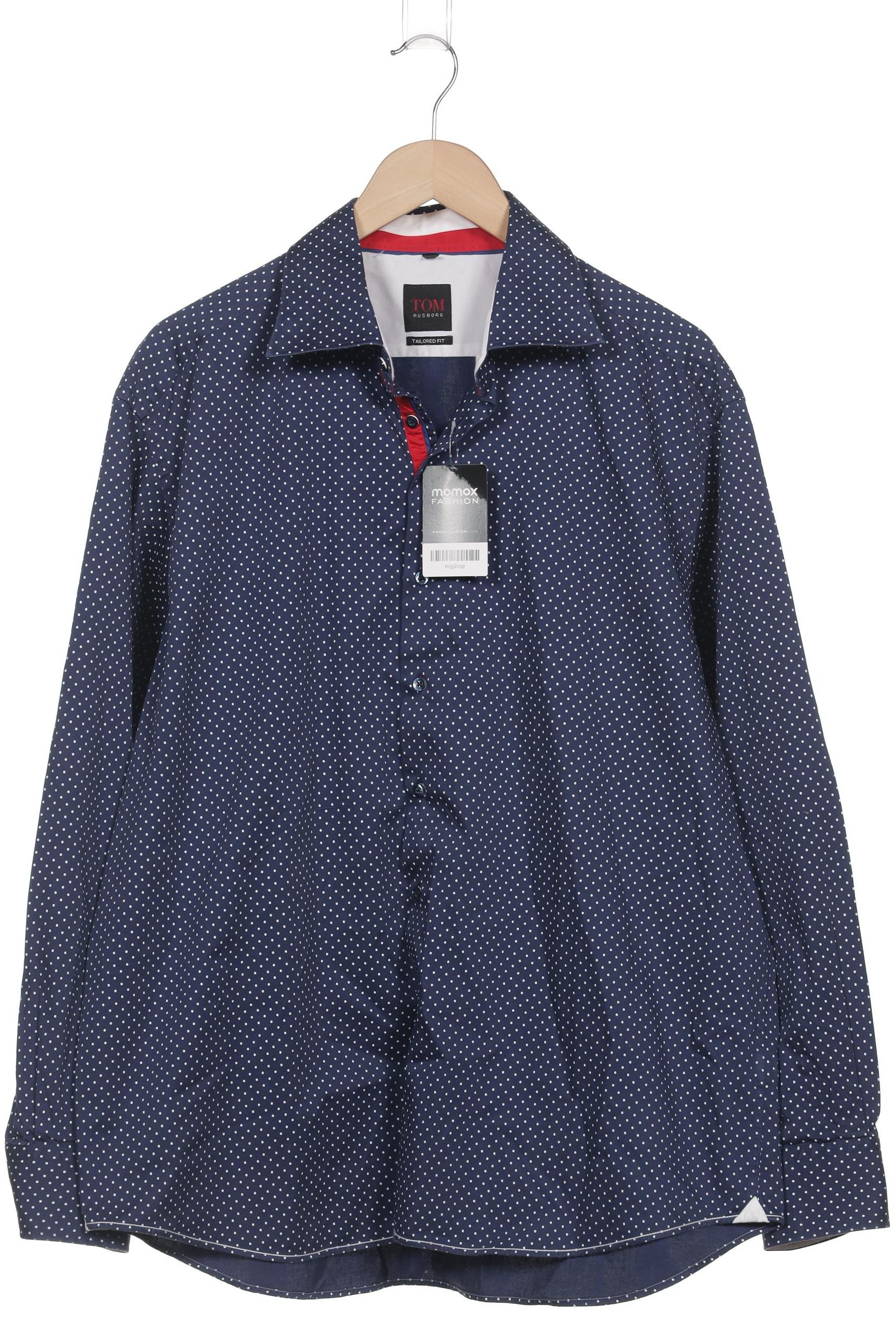 

Tom Rusborg Herren Hemd, marineblau, Gr. 56