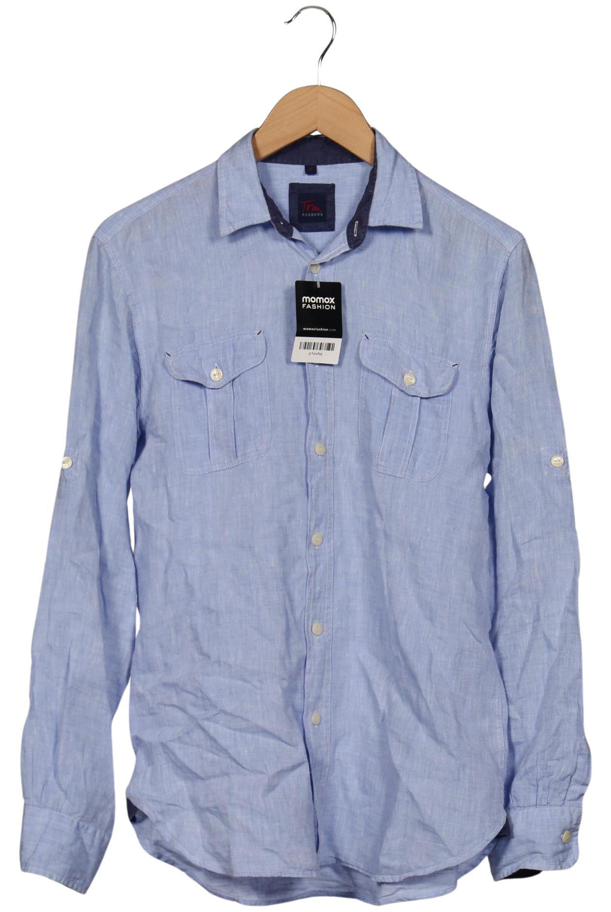 

Tom Rusborg Herren Hemd, hellblau, Gr. 46