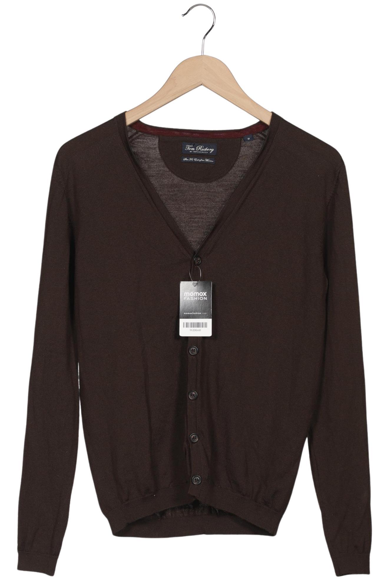

Tom Rusborg Herren Strickjacke, braun, Gr. 48