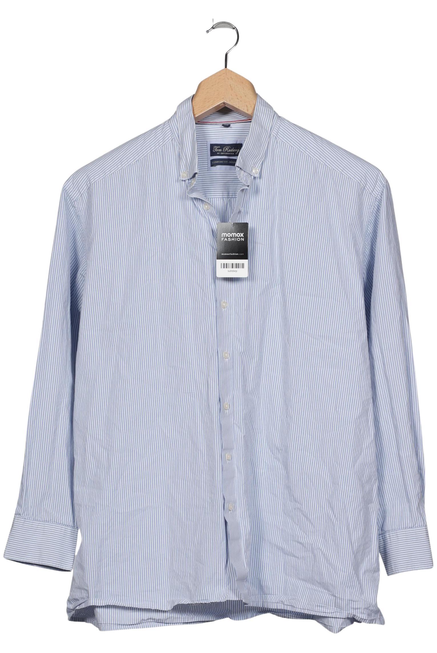 

Tom Rusborg Herren Hemd, hellblau, Gr. 56