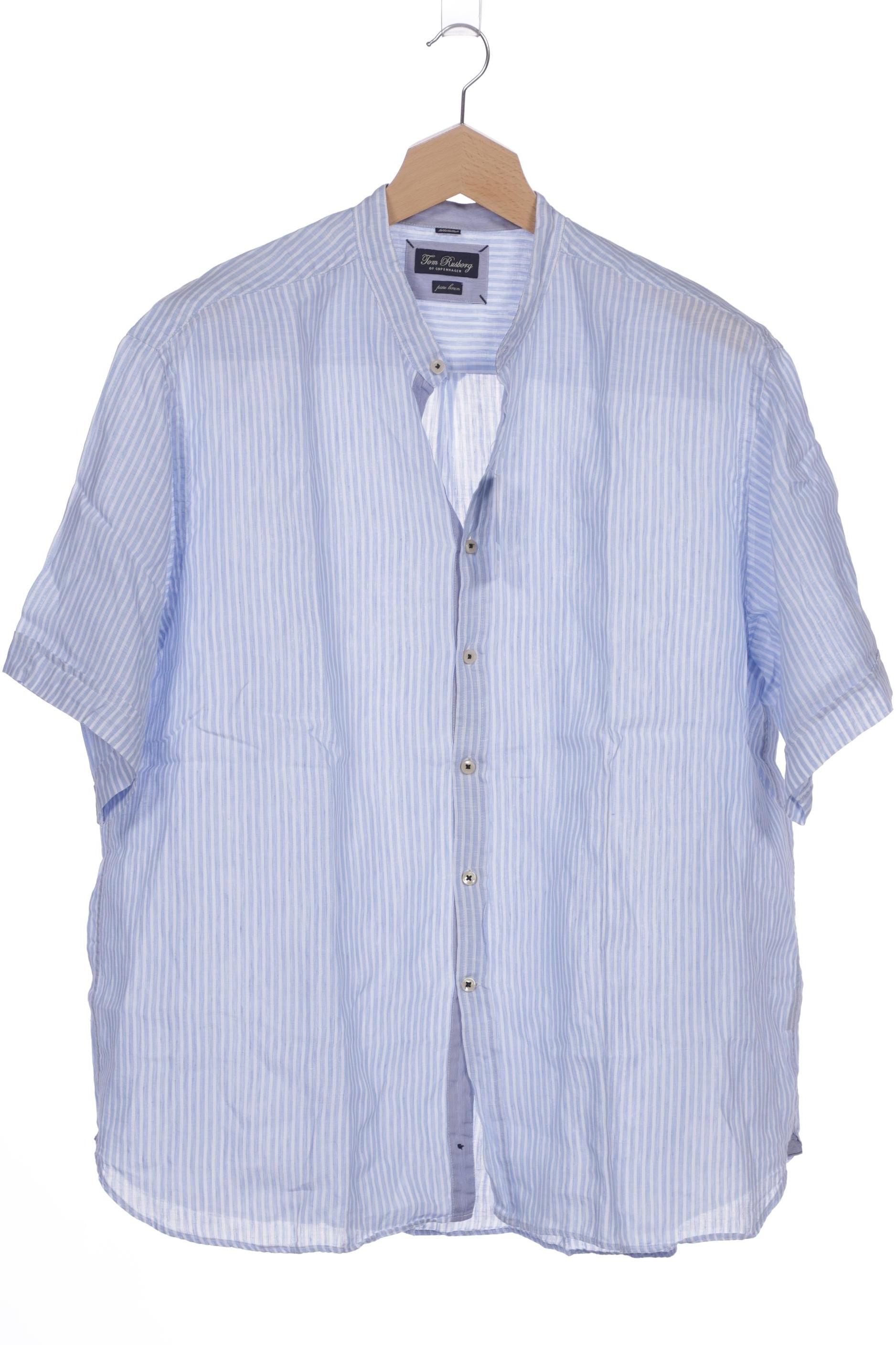 

Tom Rusborg Herren Hemd, blau, Gr. 58