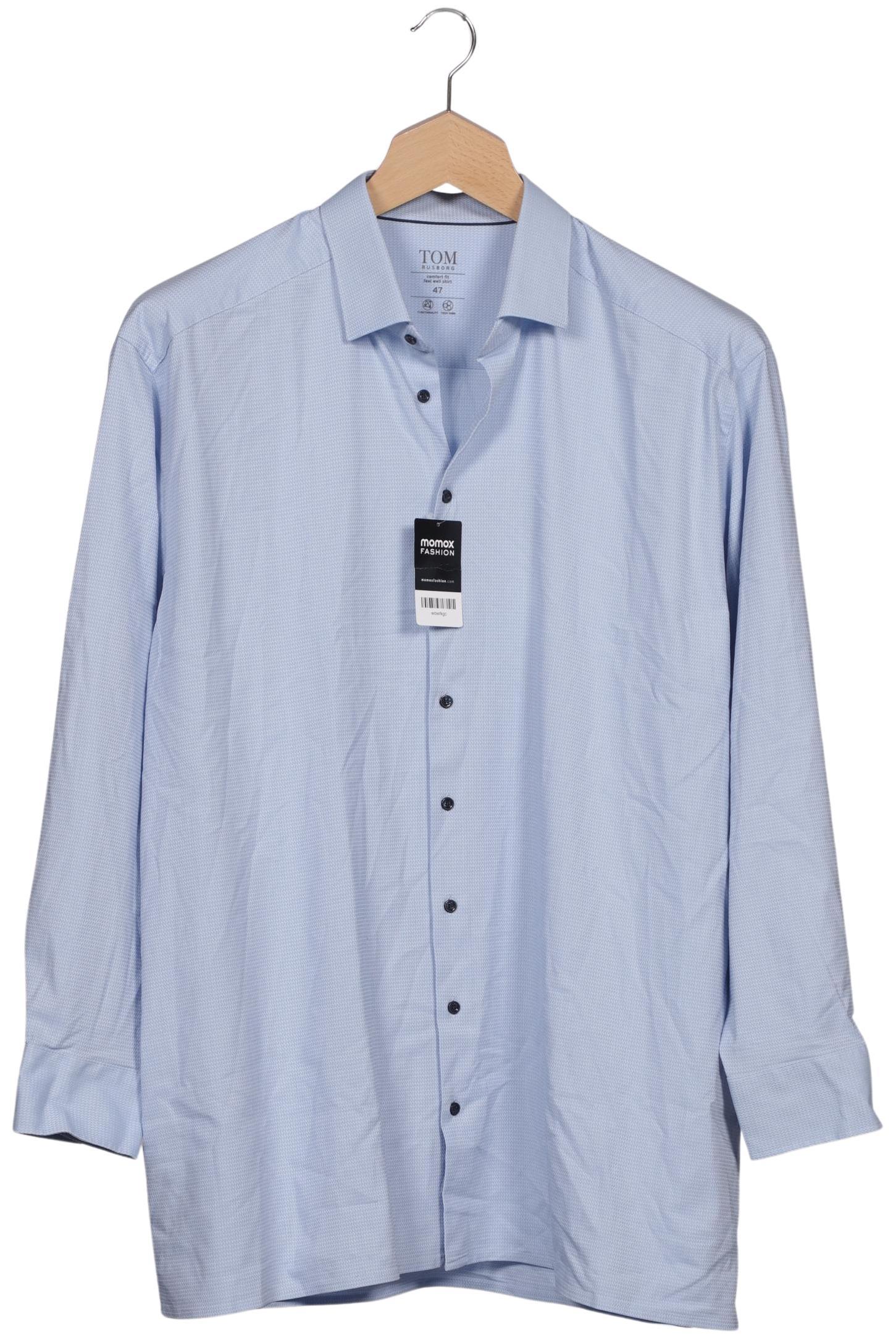 

Tom Rusborg Herren Hemd, blau, Gr. 58