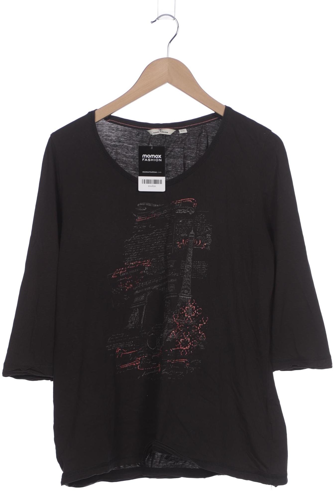 

Tom Tailor Damen Langarmshirt, schwarz, Gr. 46