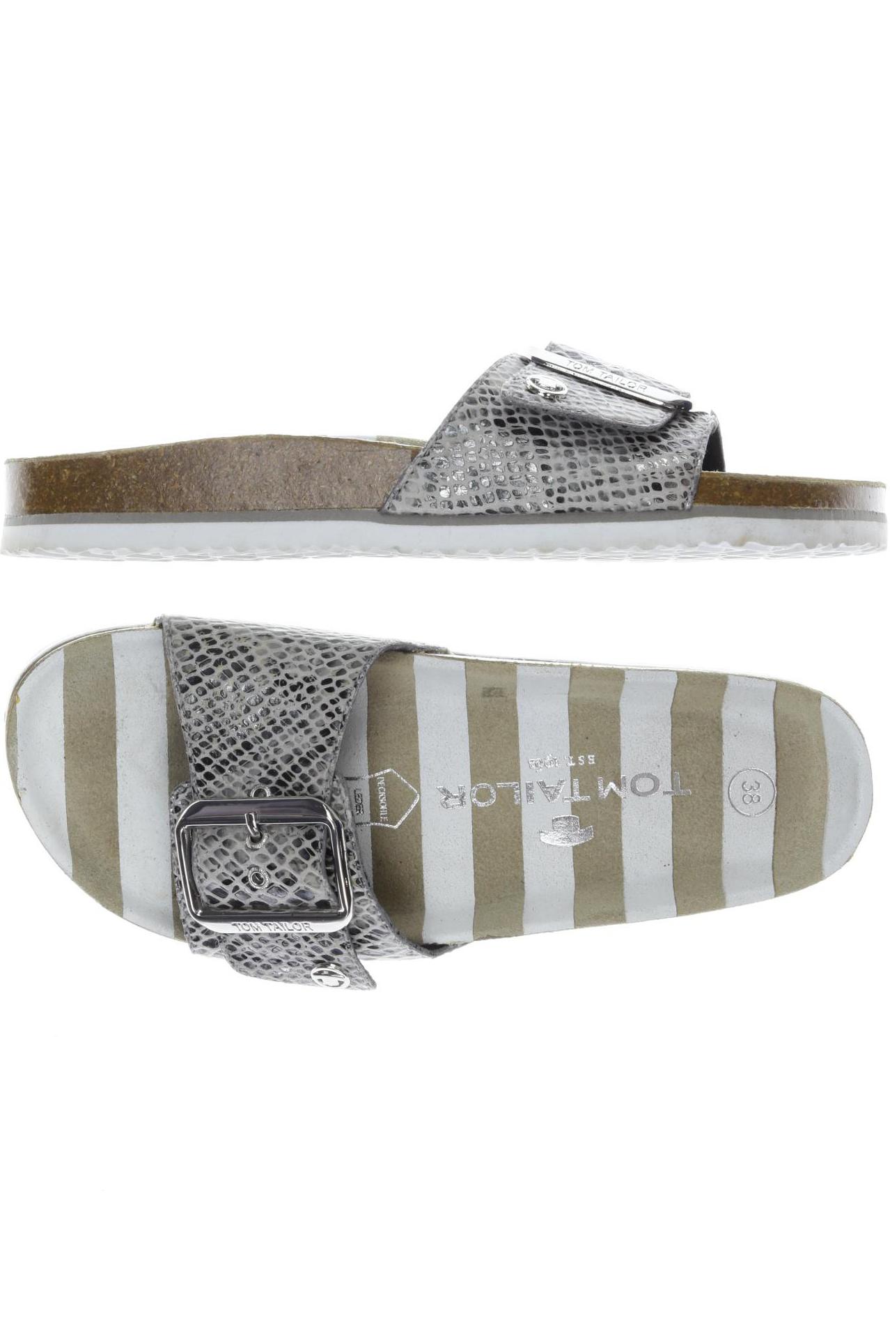 

Tom Tailor Damen Sandale, grau, Gr. 38