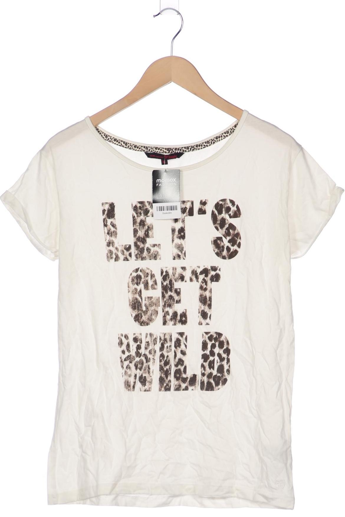 

Tom Tailor Damen T-Shirt, cremeweiß, Gr. 44