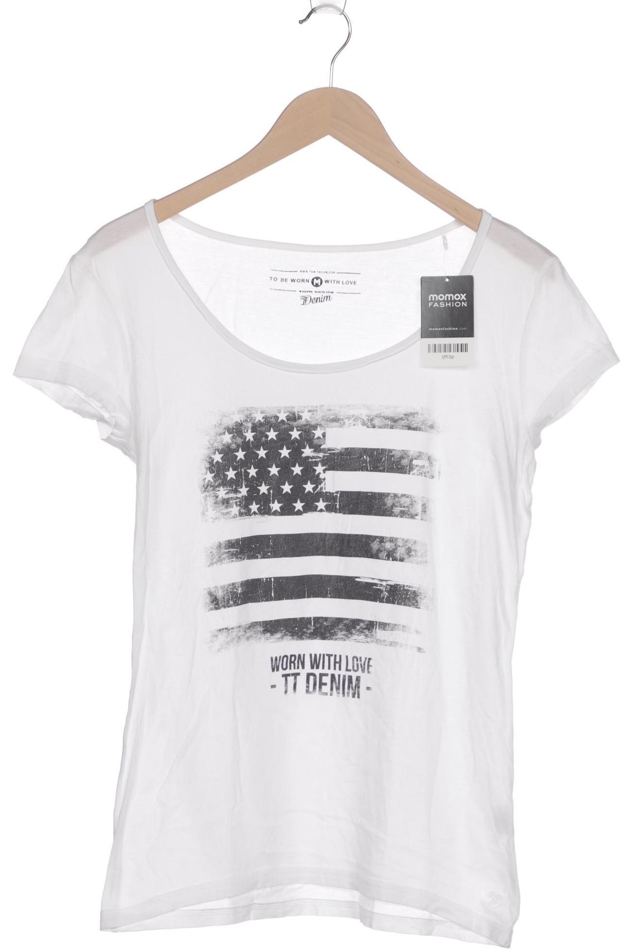 

Tom Tailor Damen T-Shirt, weiß, Gr. 38