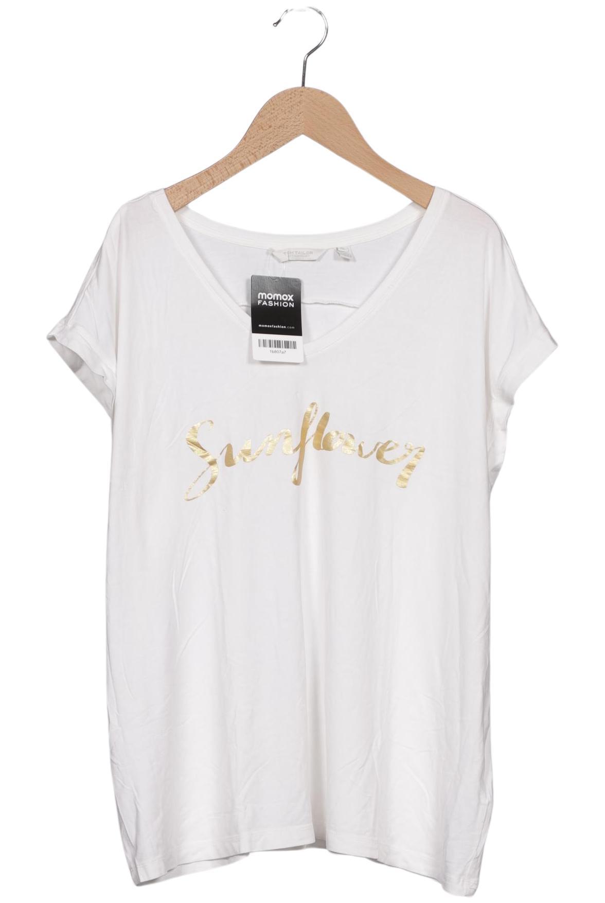 

Tom Tailor Damen T-Shirt, cremeweiß, Gr. 44