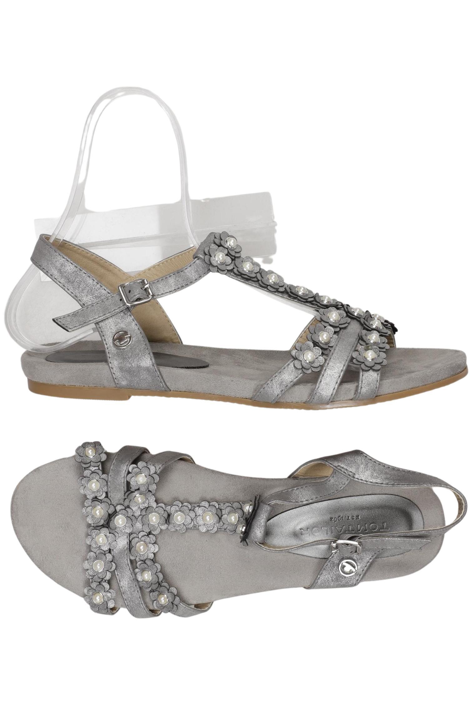 

Tom Tailor Damen Sandale, grau, Gr. 41