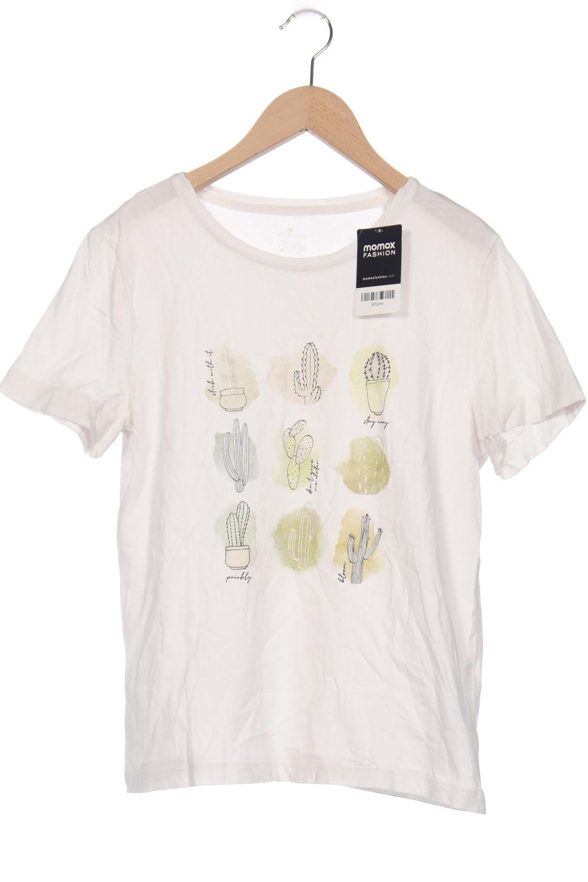 

Tom Tailor Damen T-Shirt, weiß, Gr. 38