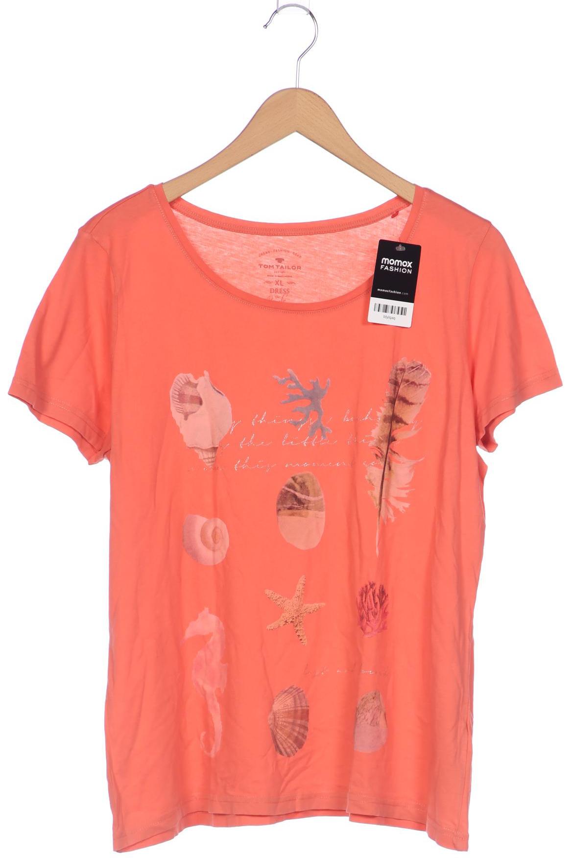 

Tom Tailor Damen T-Shirt, orange, Gr. 44