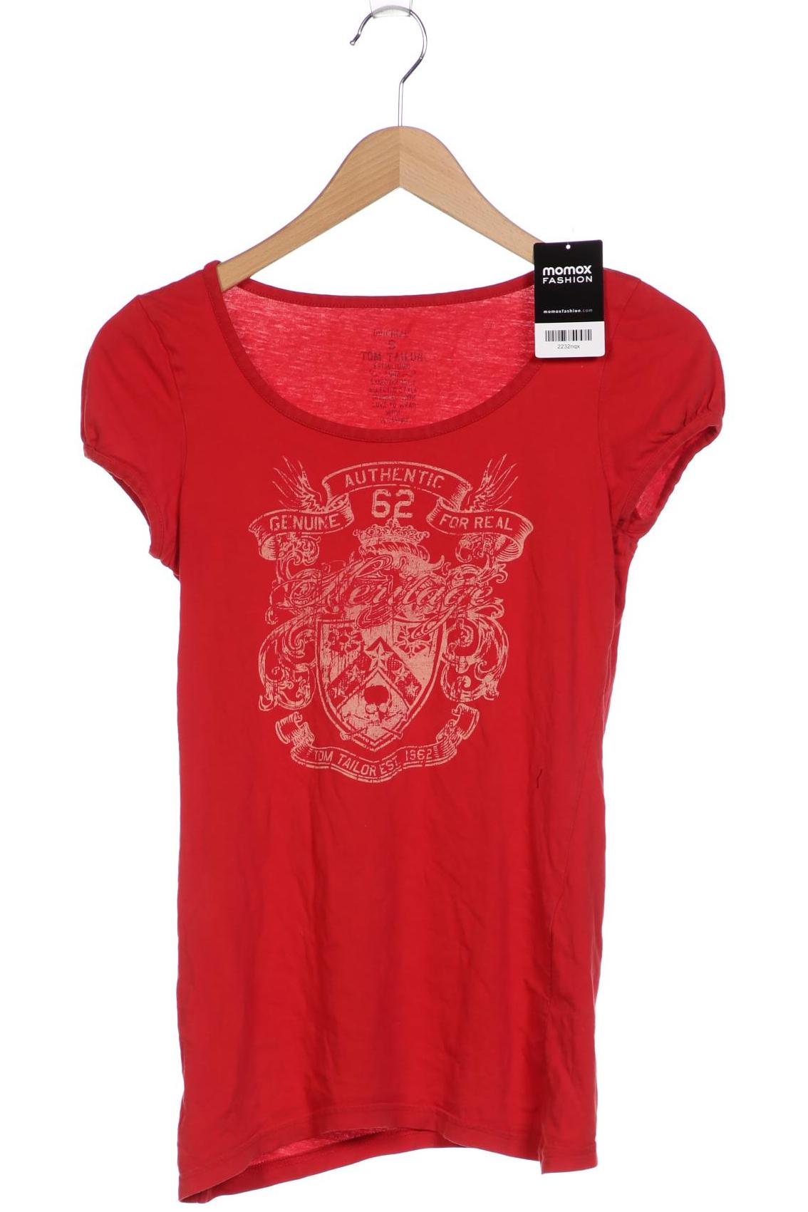 

Tom Tailor Damen T-Shirt, rot, Gr. 36
