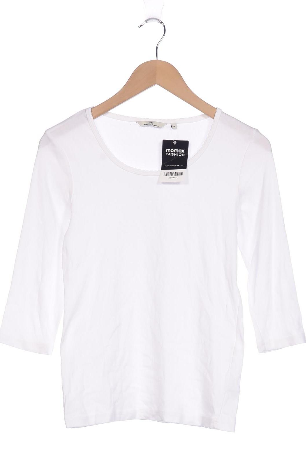 

Tom Tailor Damen Langarmshirt, weiß, Gr. 38