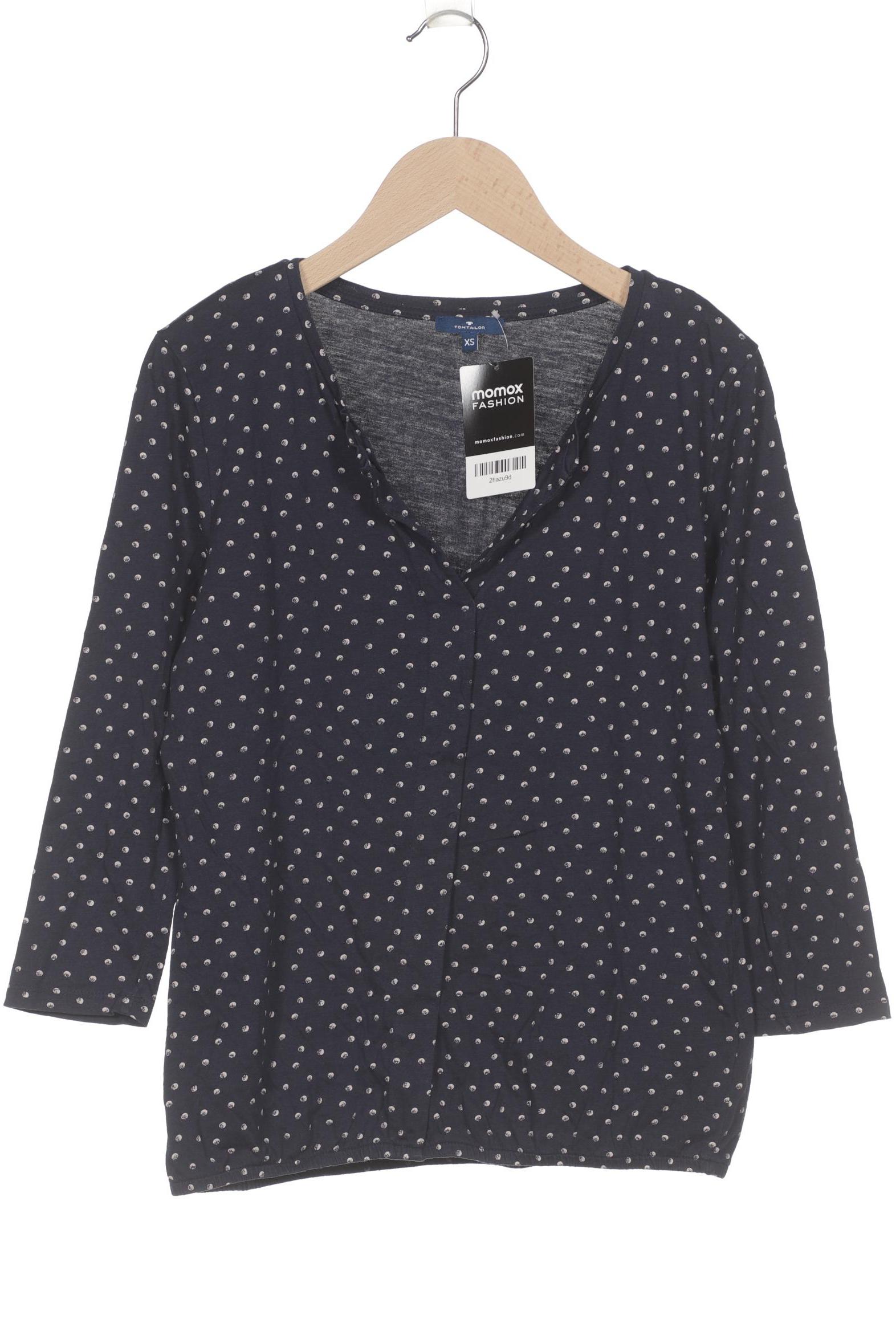 

Tom Tailor Damen Langarmshirt, marineblau, Gr. 34