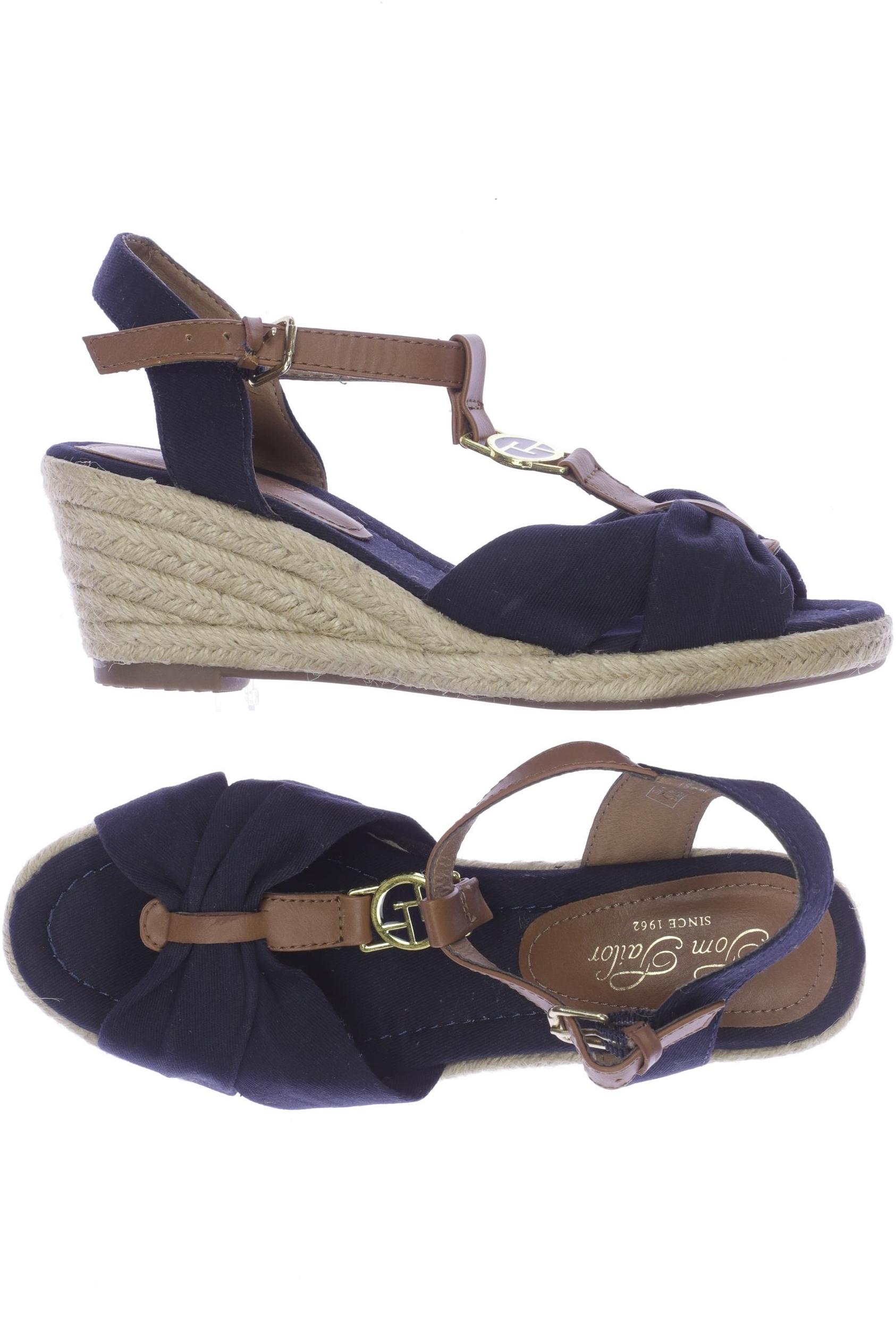 

Tom Tailor Damen Sandale, marineblau, Gr. 37
