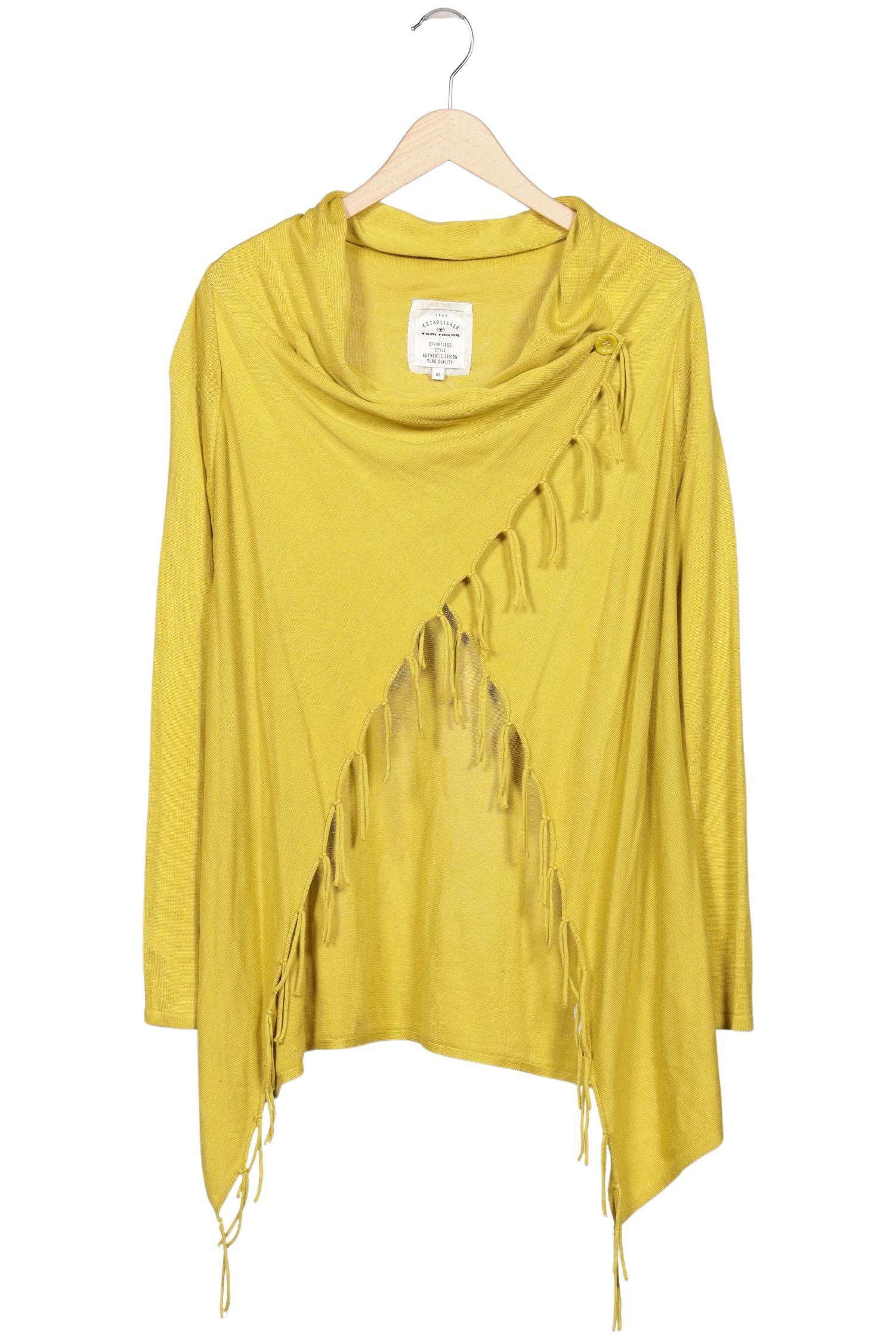 

Tom Tailor Damen Strickjacke, gelb, Gr. 44