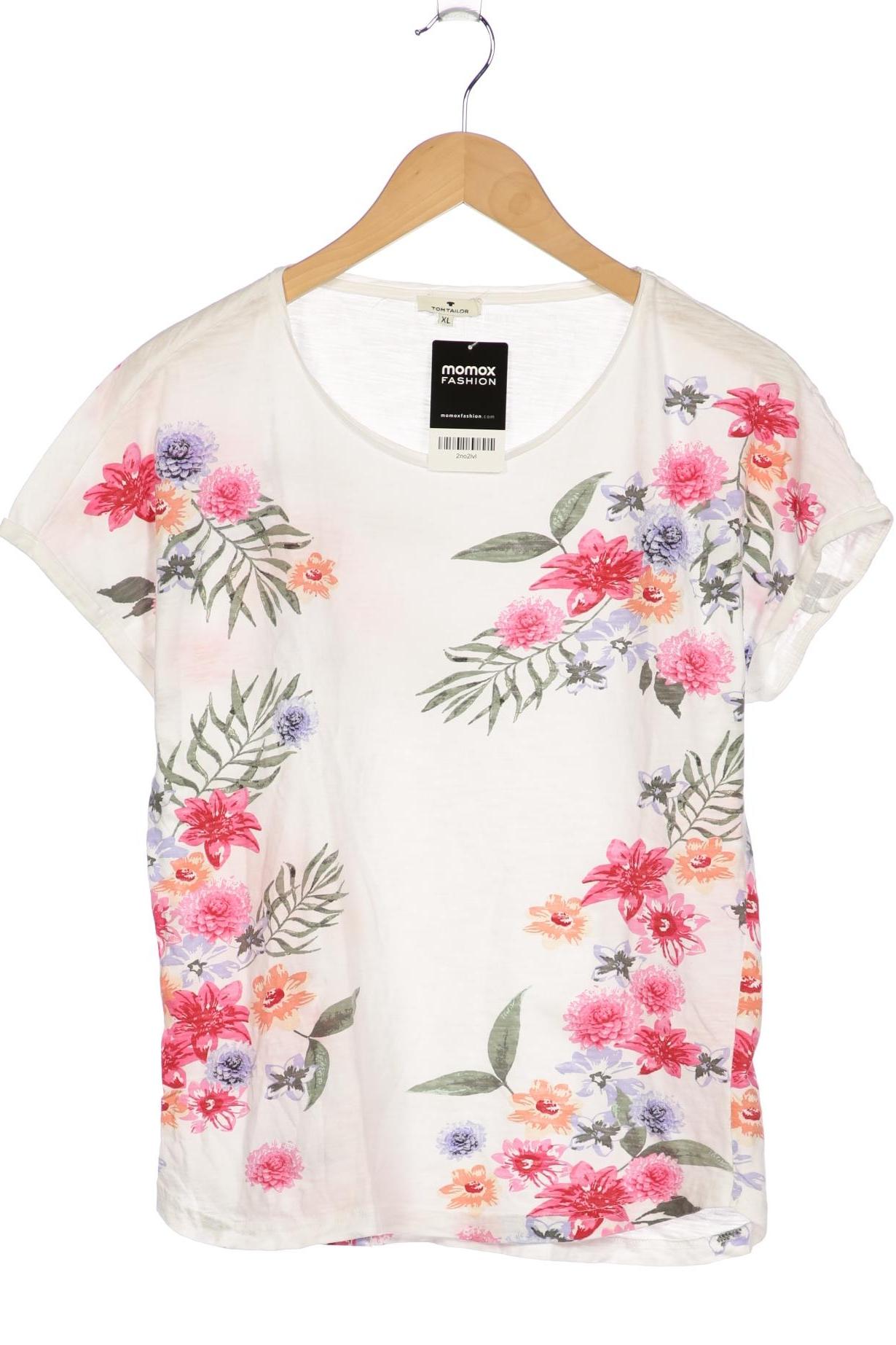 

Tom Tailor Damen T-Shirt, weiß, Gr. 44