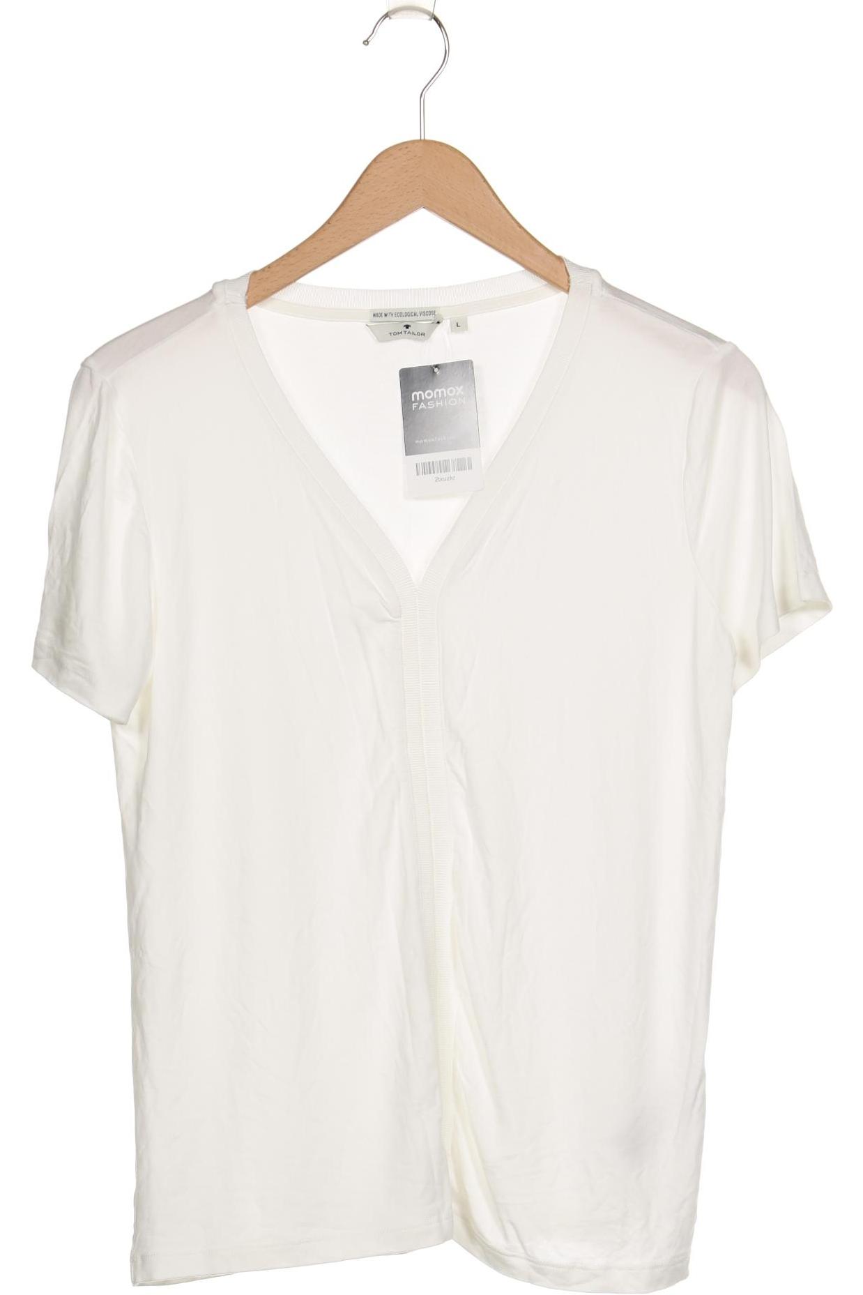

Tom Tailor Damen T-Shirt, cremeweiß, Gr. 42