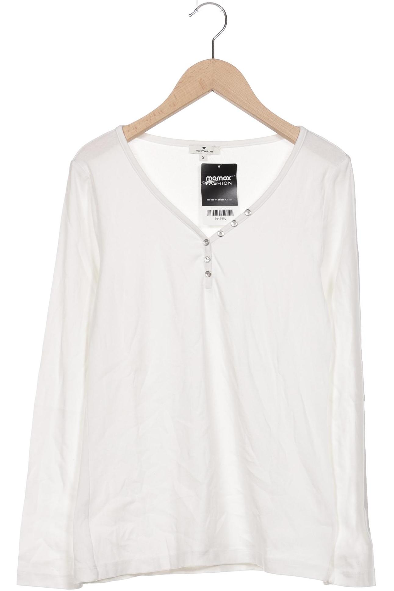 

Tom Tailor Damen Langarmshirt, weiß, Gr. 36