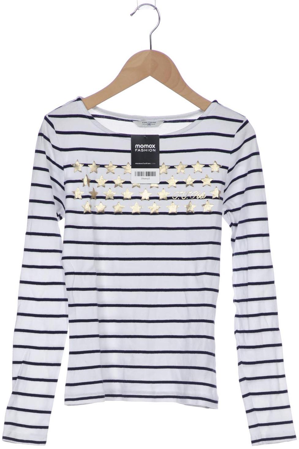 

Tom Tailor Damen Langarmshirt, weiß, Gr. 32