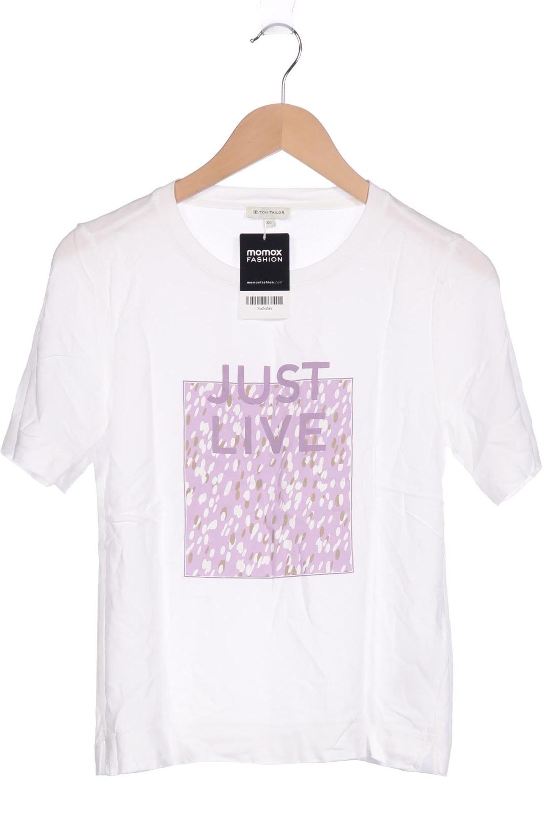 

Tom Tailor Damen T-Shirt, weiß, Gr. 34