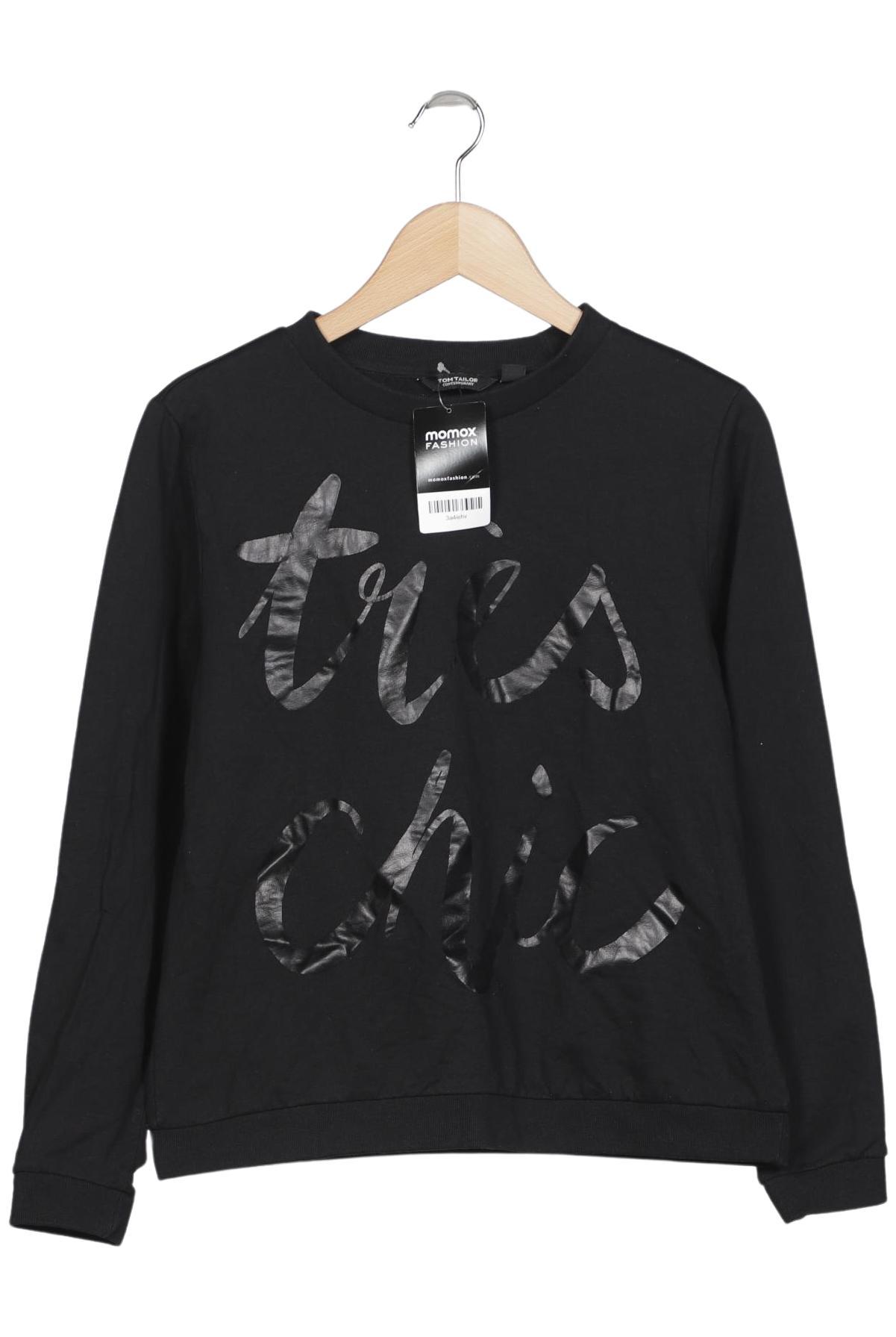 

Tom Tailor Damen Sweatshirt, schwarz, Gr. 42