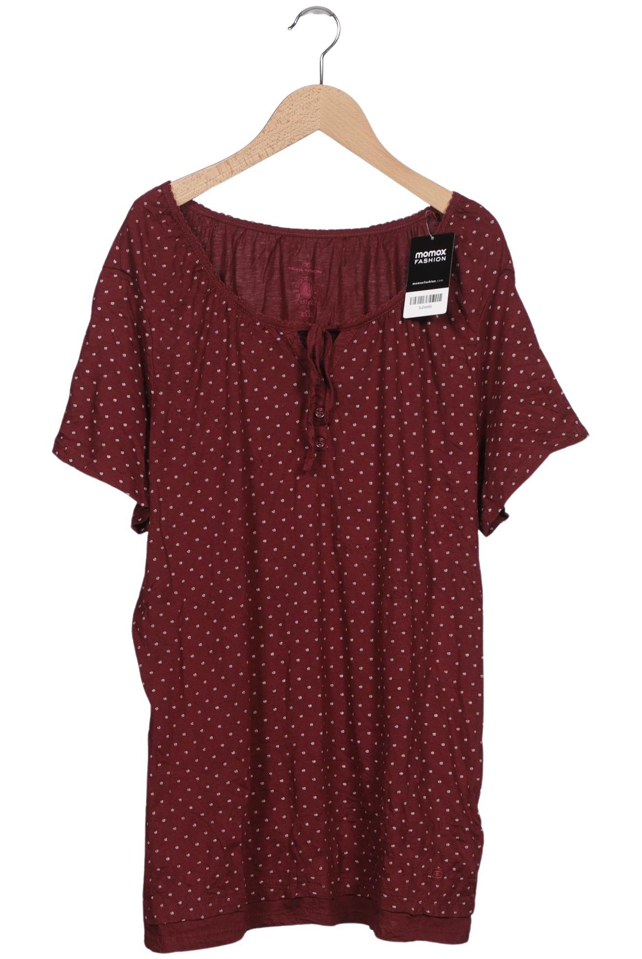 

Tom Tailor Damen T-Shirt, bordeaux, Gr. 48