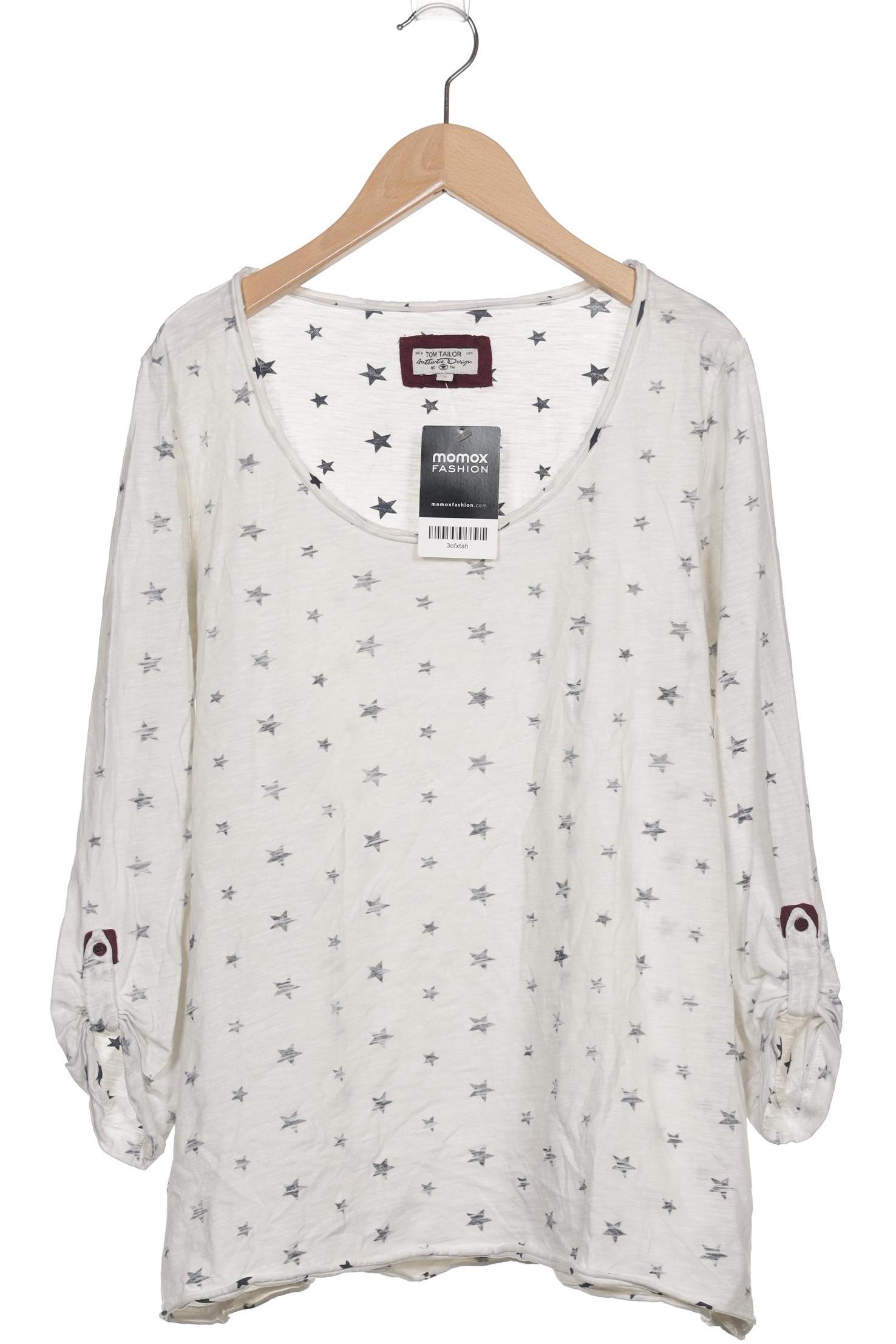 

Tom Tailor Damen Langarmshirt, weiß, Gr. 42