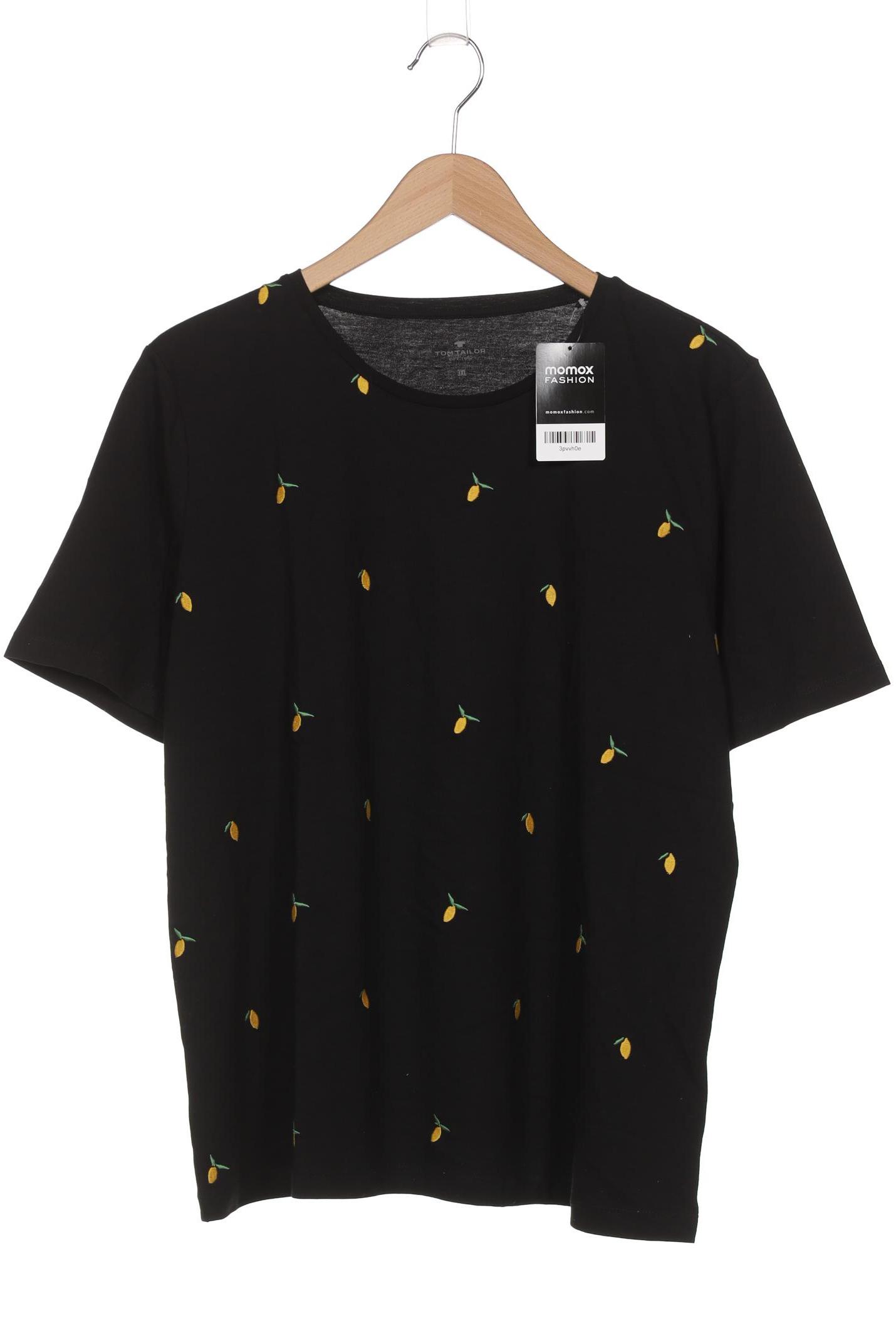 

Tom Tailor Damen T-Shirt, schwarz, Gr. 48