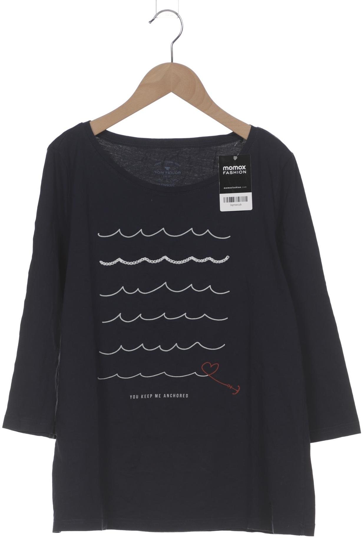 

Tom Tailor Damen Langarmshirt, marineblau, Gr. 42