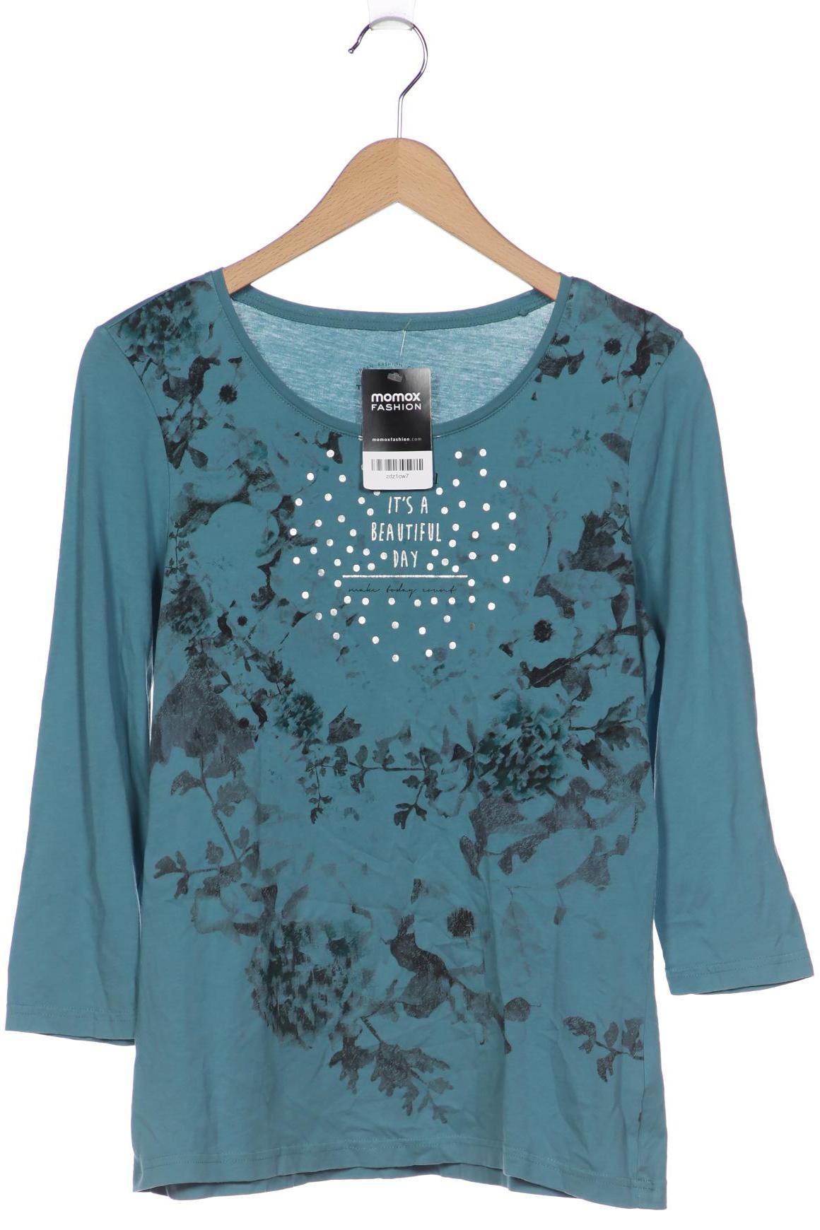 

Tom Tailor Damen Langarmshirt, blau, Gr. 38
