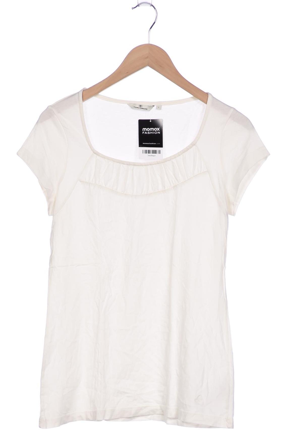 

Tom Tailor Damen T-Shirt, cremeweiß, Gr. 42