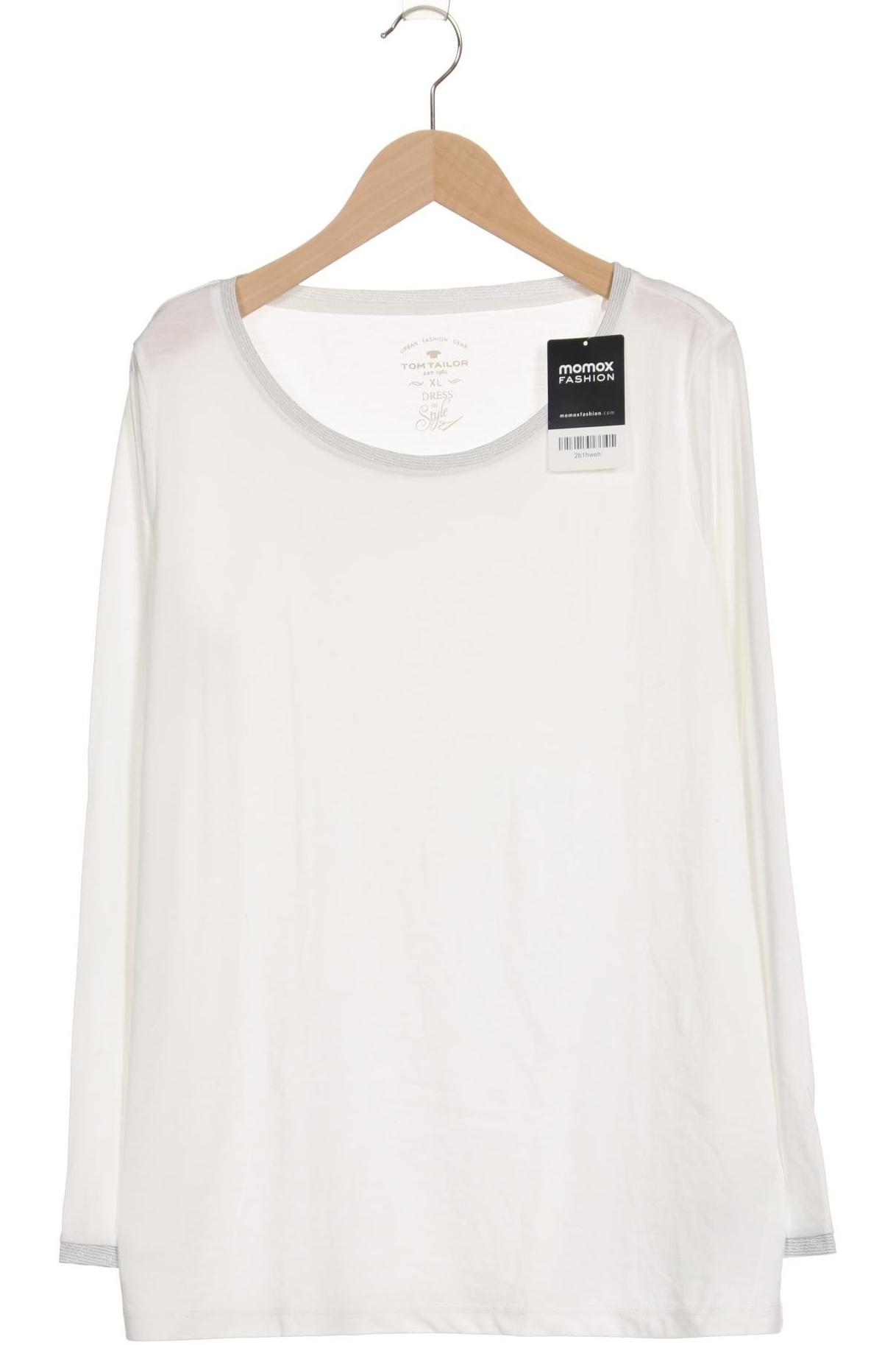 

Tom Tailor Damen Langarmshirt, weiß, Gr. 44