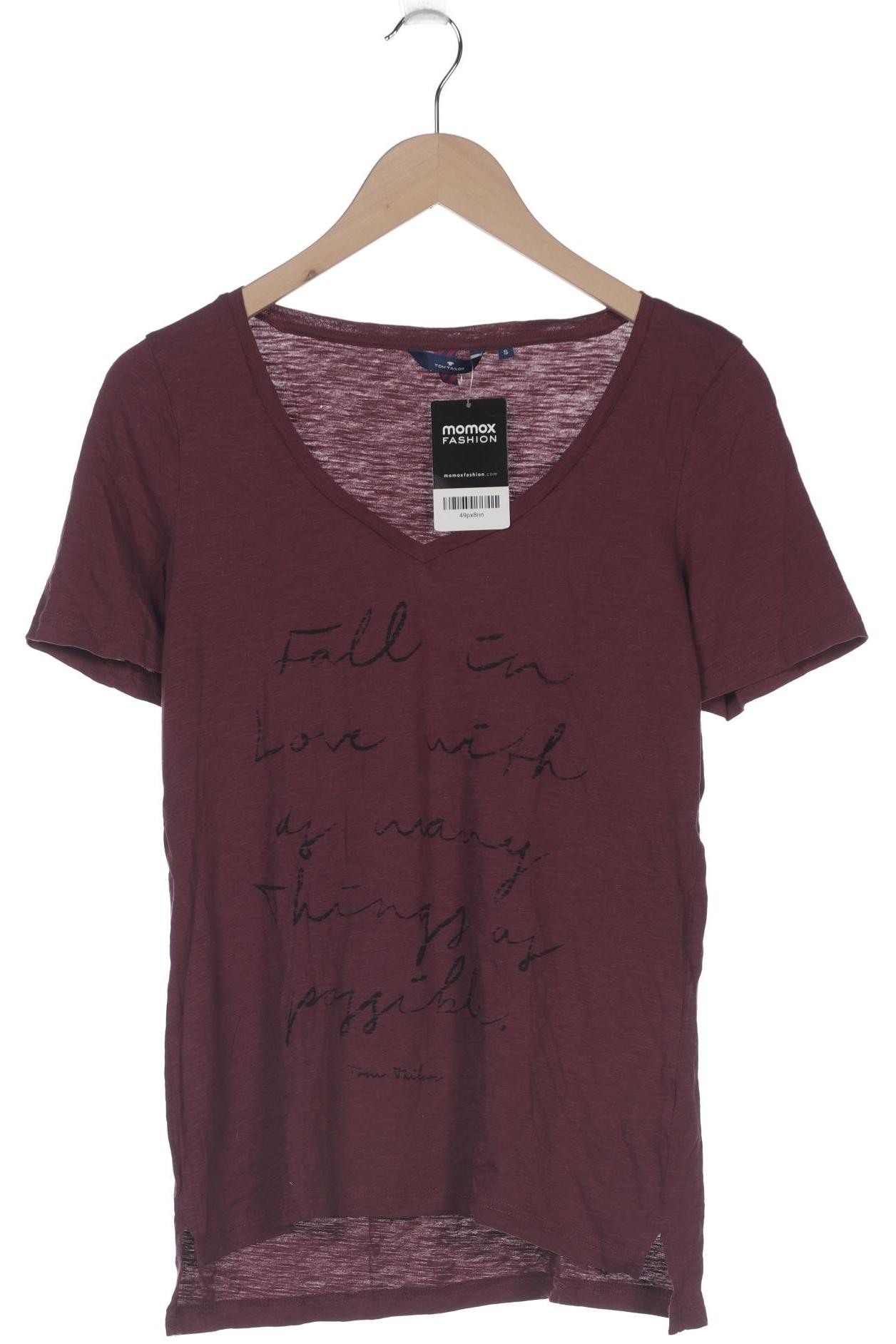 

Tom Tailor Damen T-Shirt, bordeaux, Gr. 36