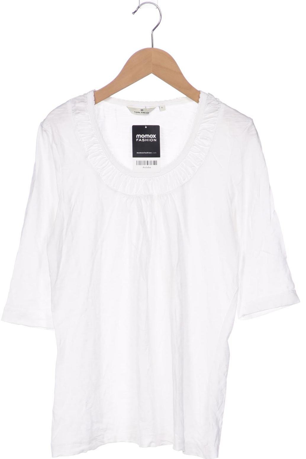 

Tom Tailor Damen Langarmshirt, weiß, Gr. 42