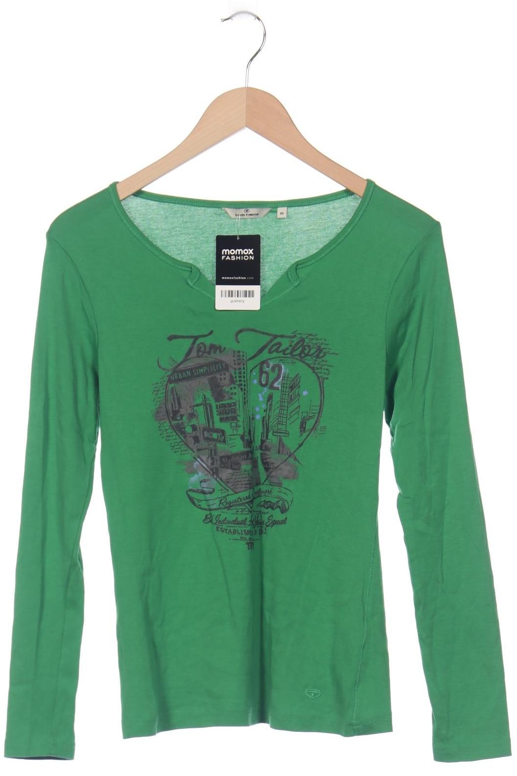 

Tom Tailor Damen Langarmshirt, grün, Gr. 38