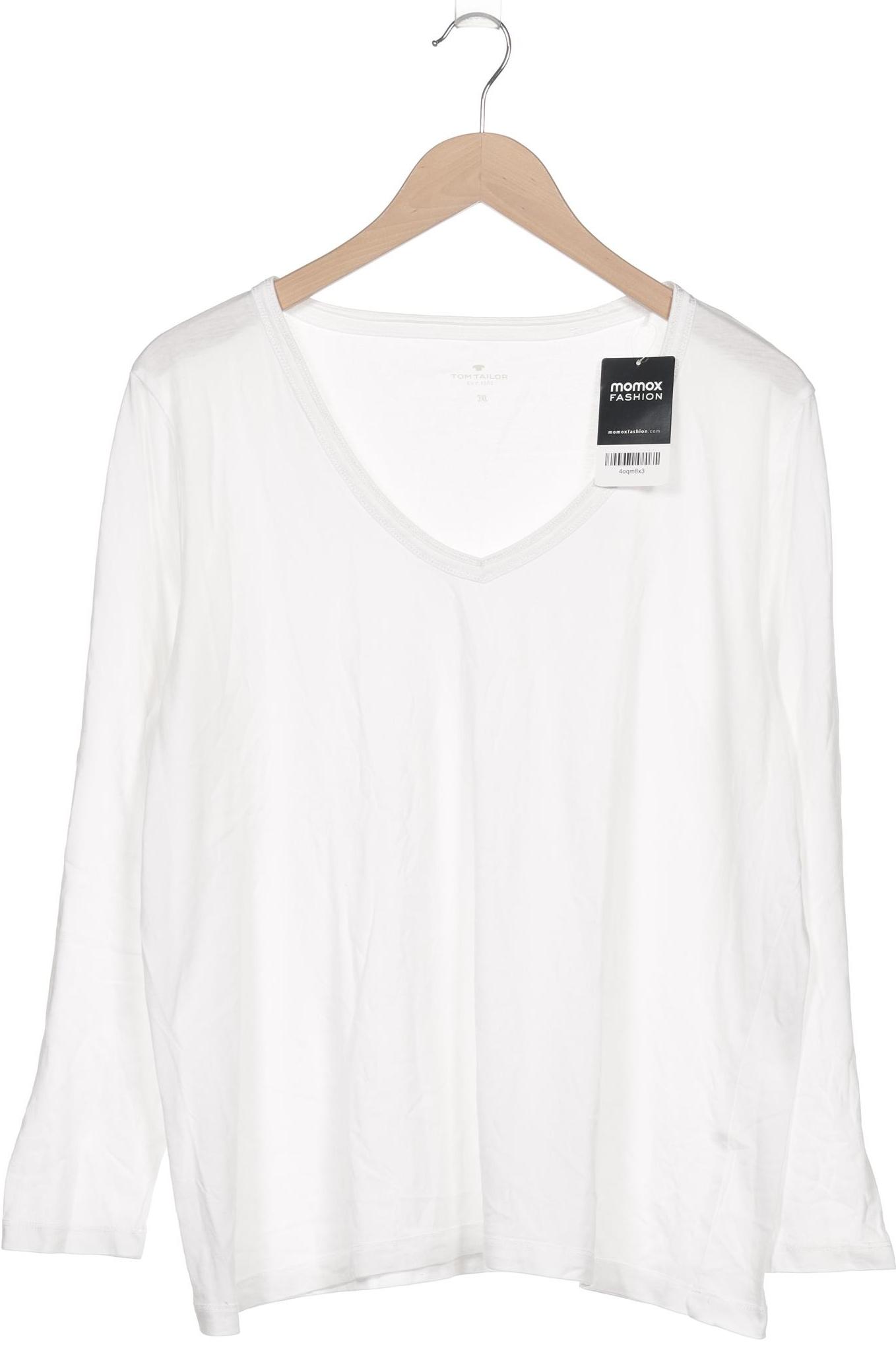 

Tom Tailor Damen Langarmshirt, weiß, Gr. 48