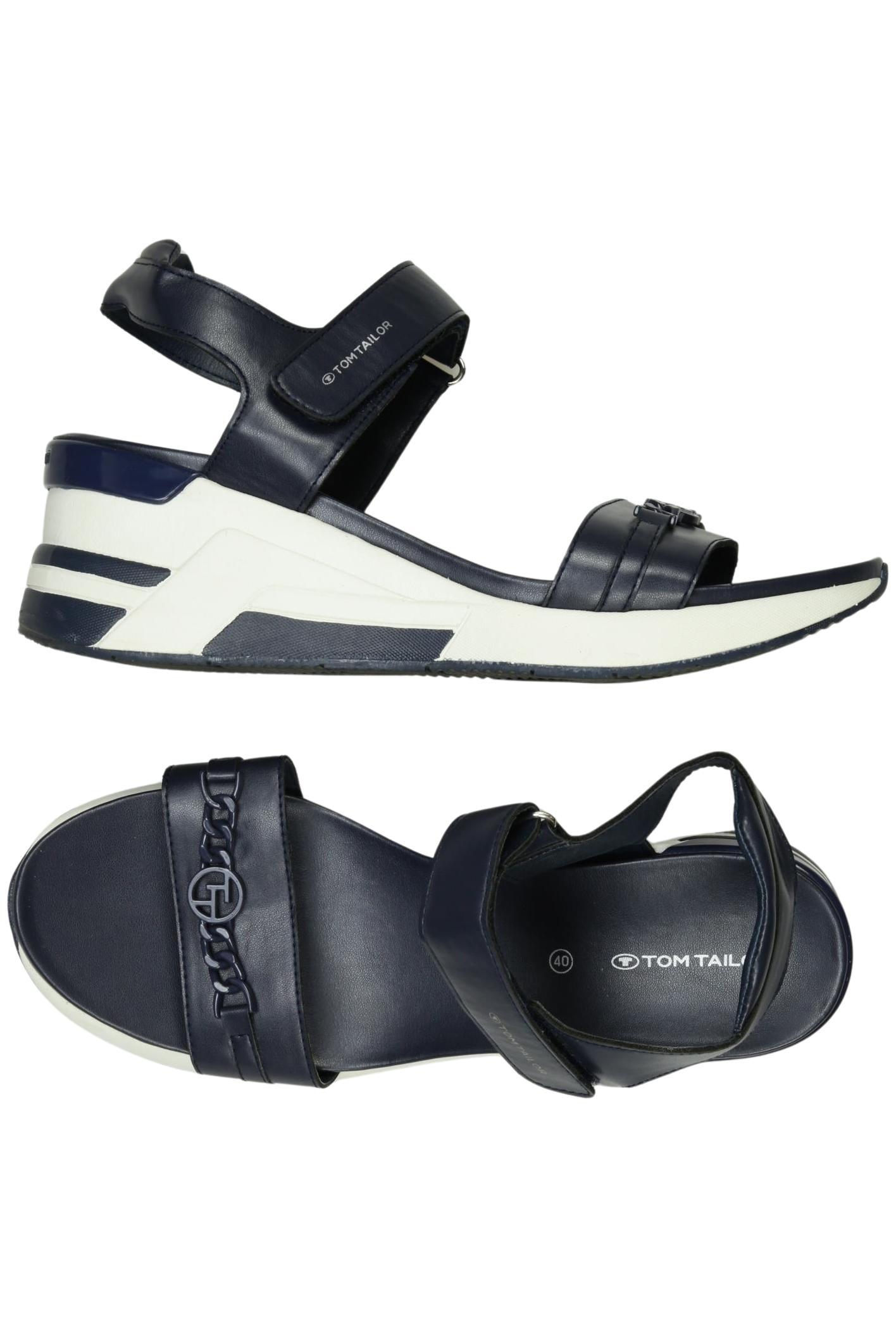 

Tom Tailor Damen Sandale, marineblau, Gr. 40