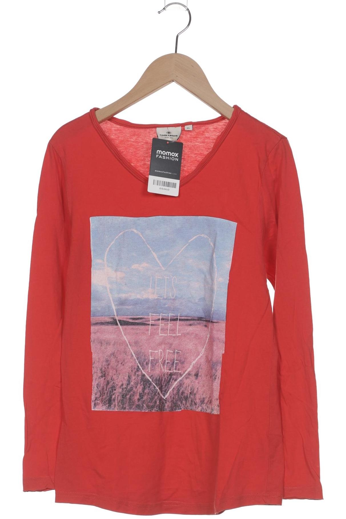 

Tom Tailor Damen Langarmshirt, rot, Gr. 44