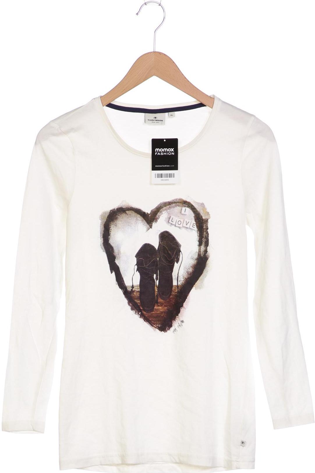 

Tom Tailor Damen Langarmshirt, cremeweiß, Gr. 44