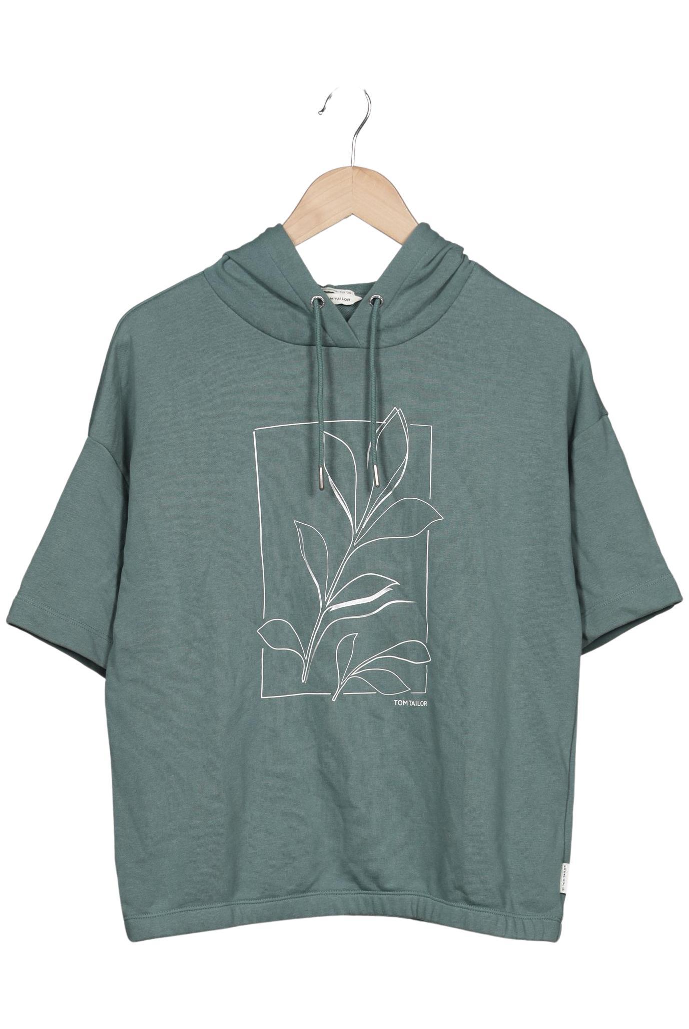 

Tom Tailor Damen Kapuzenpullover, grün, Gr. 38