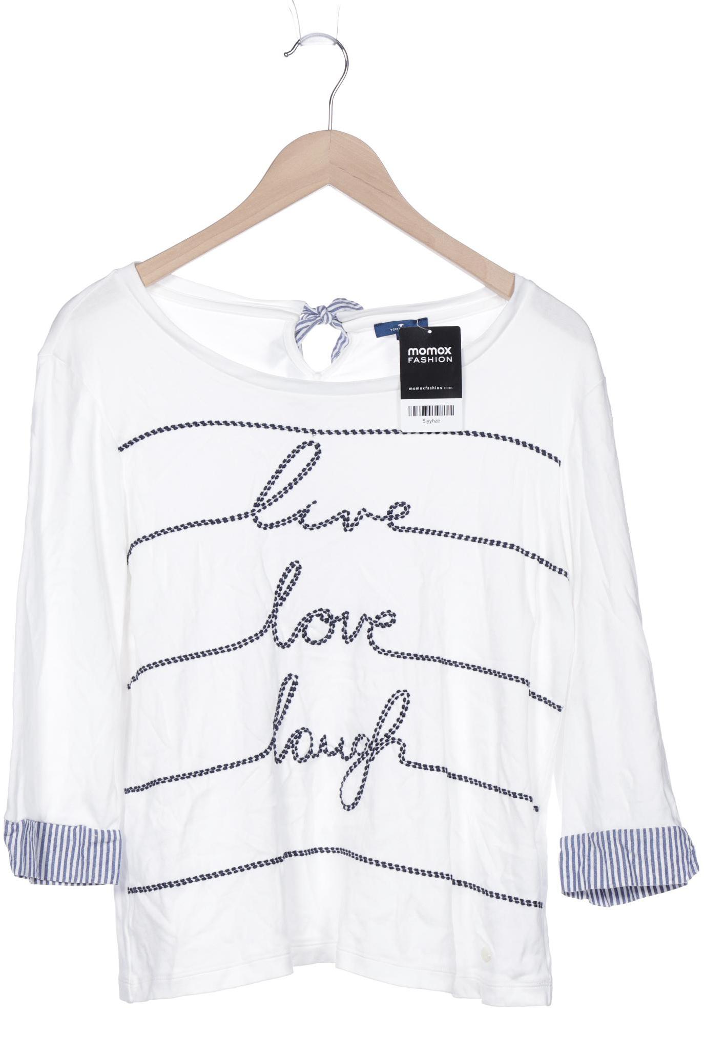 

Tom Tailor Damen Langarmshirt, weiß, Gr. 38