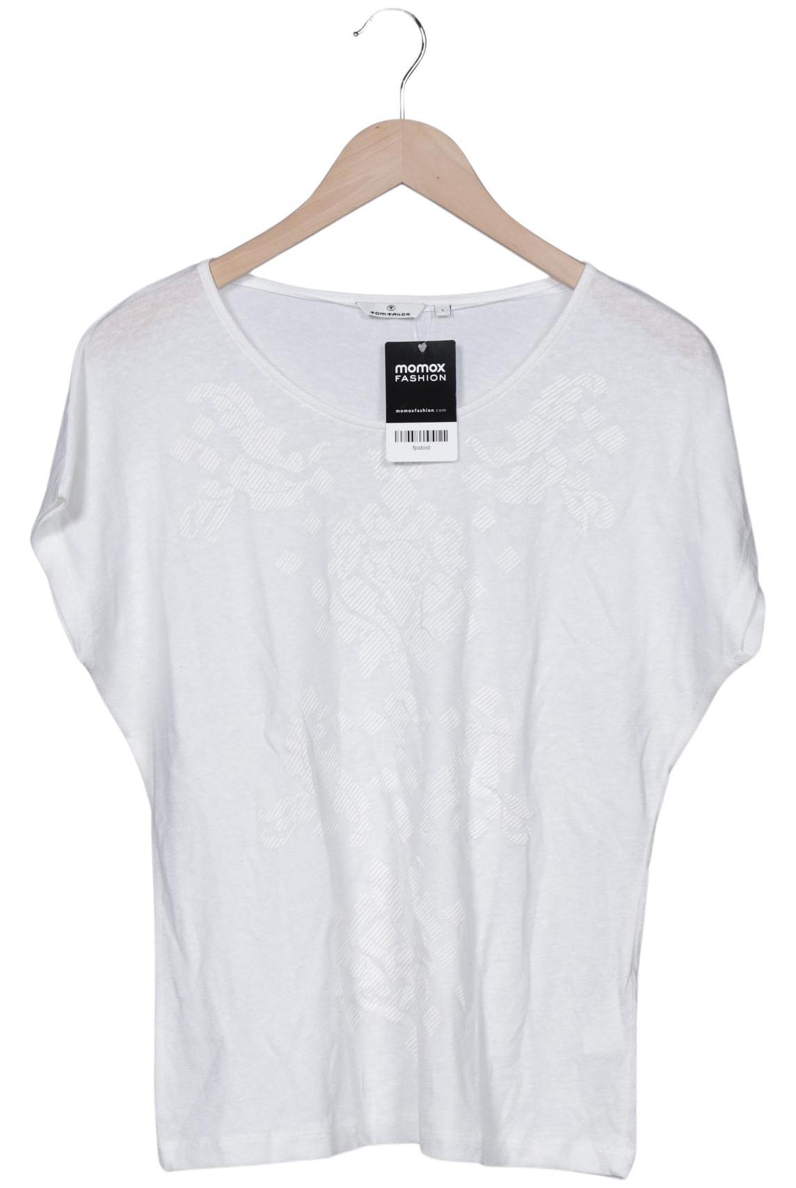 

Tom Tailor Damen T-Shirt, weiß, Gr. 42