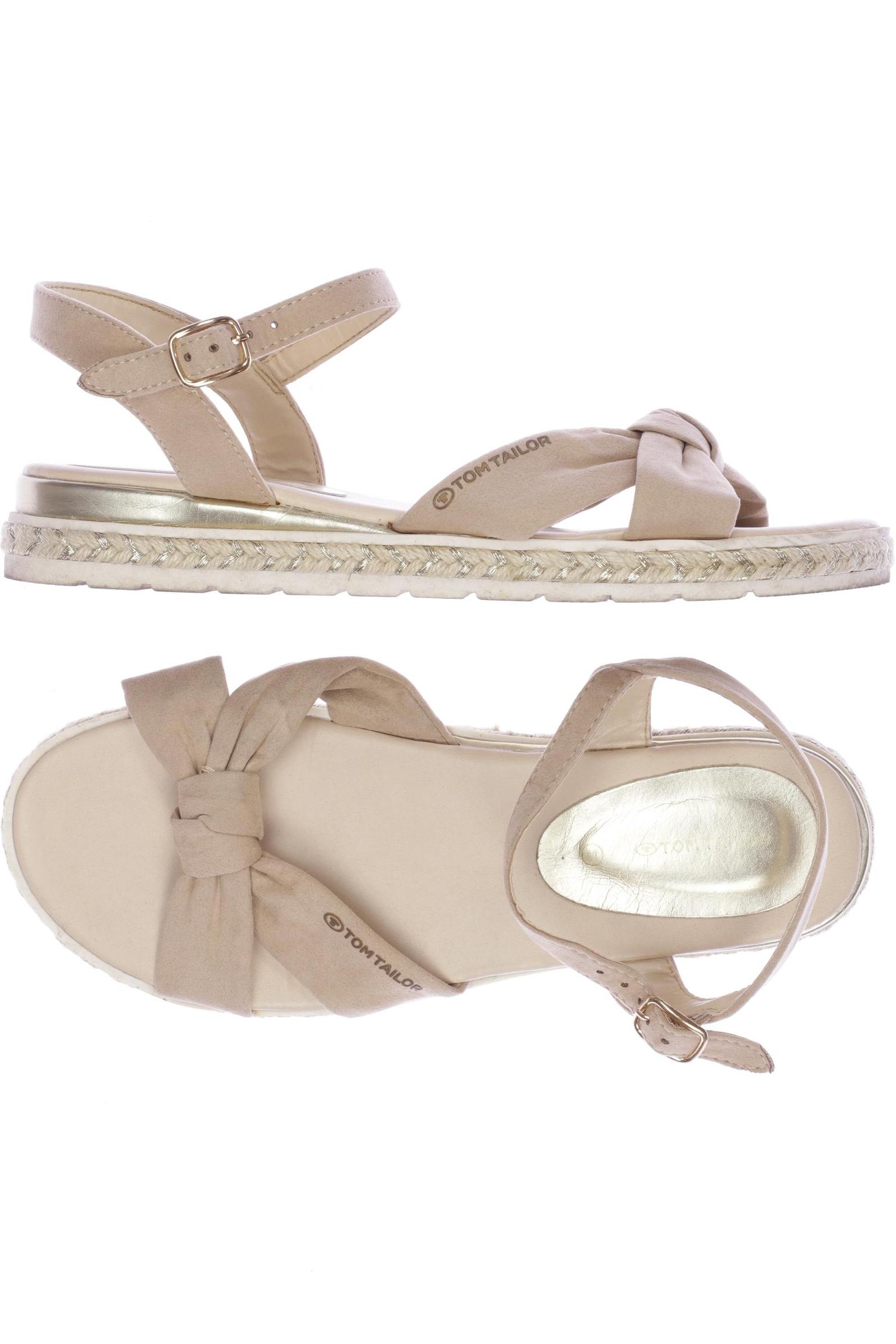 

Tom Tailor Damen Sandale, beige, Gr. 41