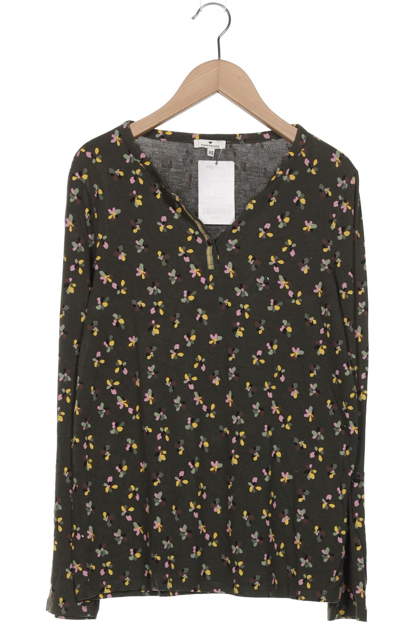 

Tom Tailor Damen Langarmshirt, grün, Gr. 34