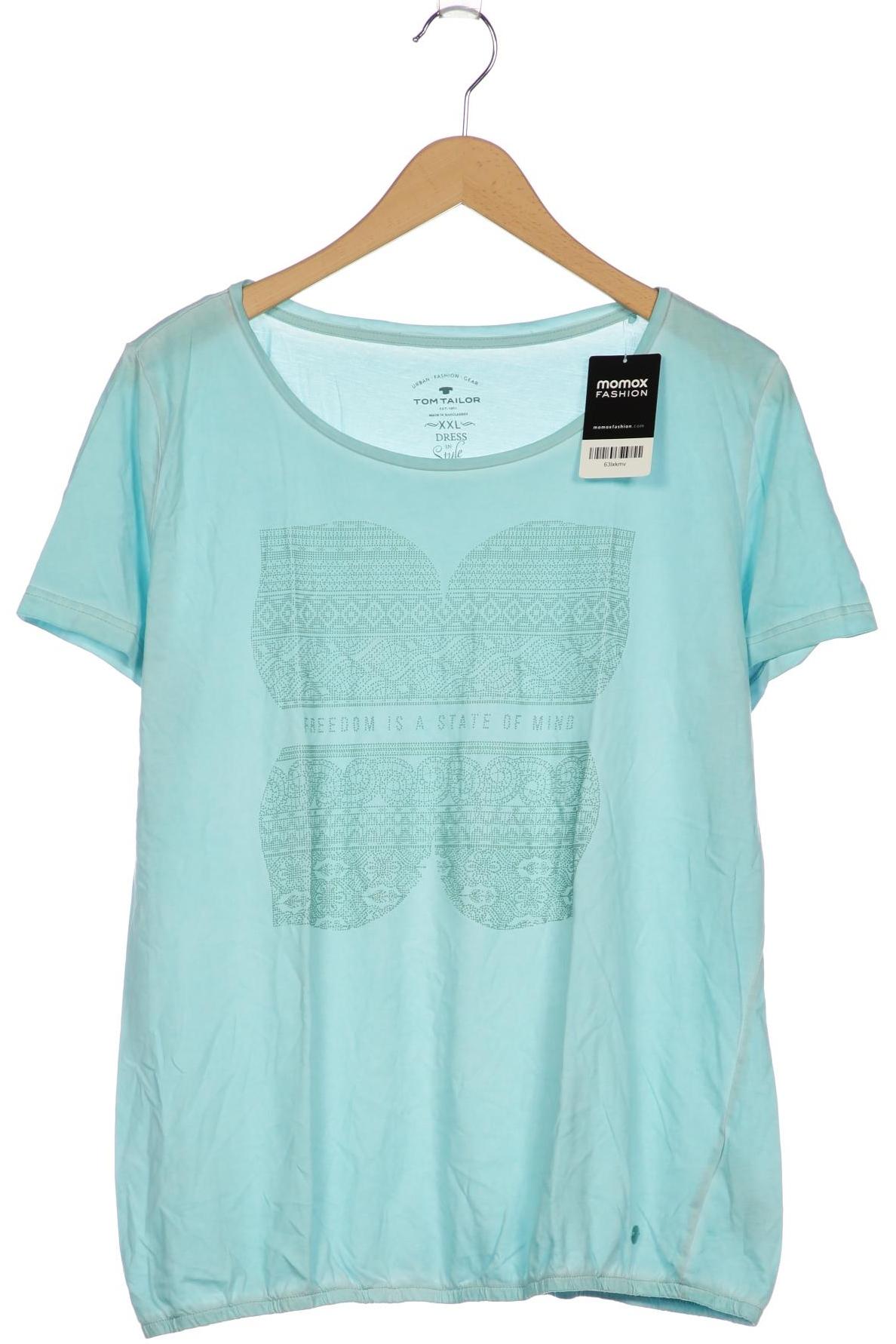 

Tom Tailor Damen T-Shirt, türkis, Gr. 46
