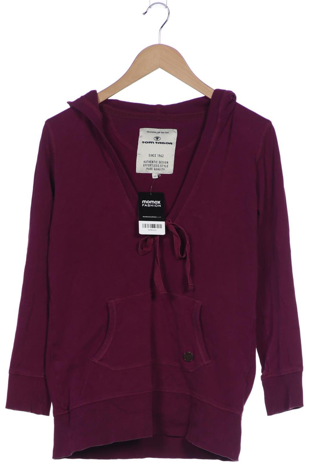 

Tom Tailor Damen Kapuzenpullover, bordeaux, Gr. 34