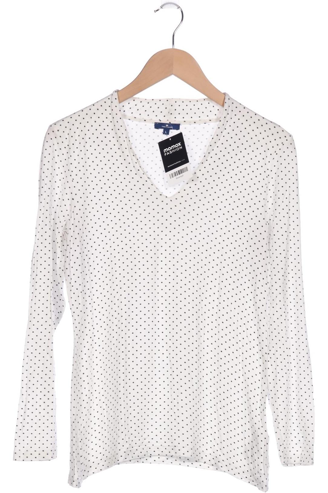 

Tom Tailor Damen Langarmshirt, weiß, Gr. 42