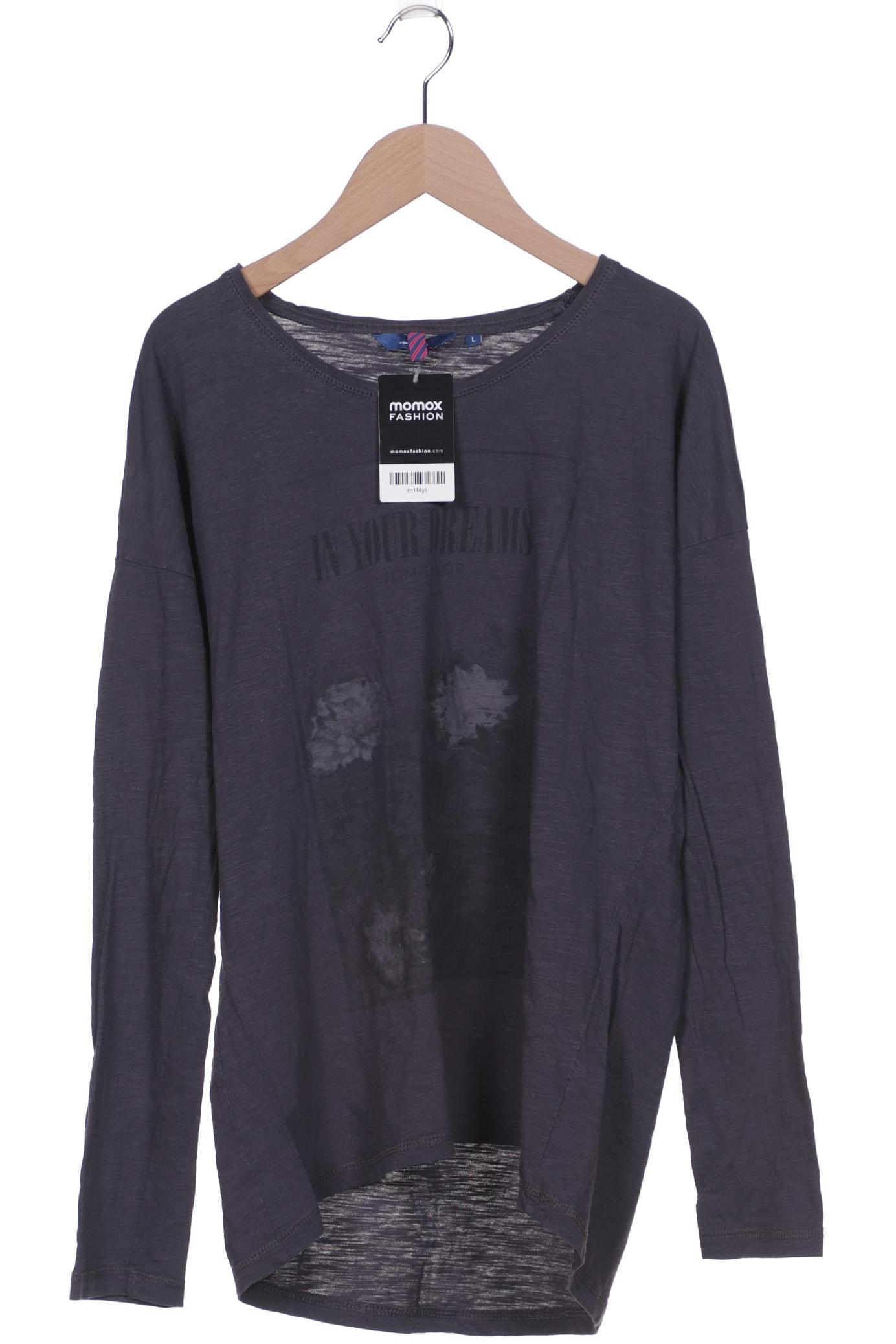 

Tom Tailor Damen Langarmshirt, grau, Gr. 42