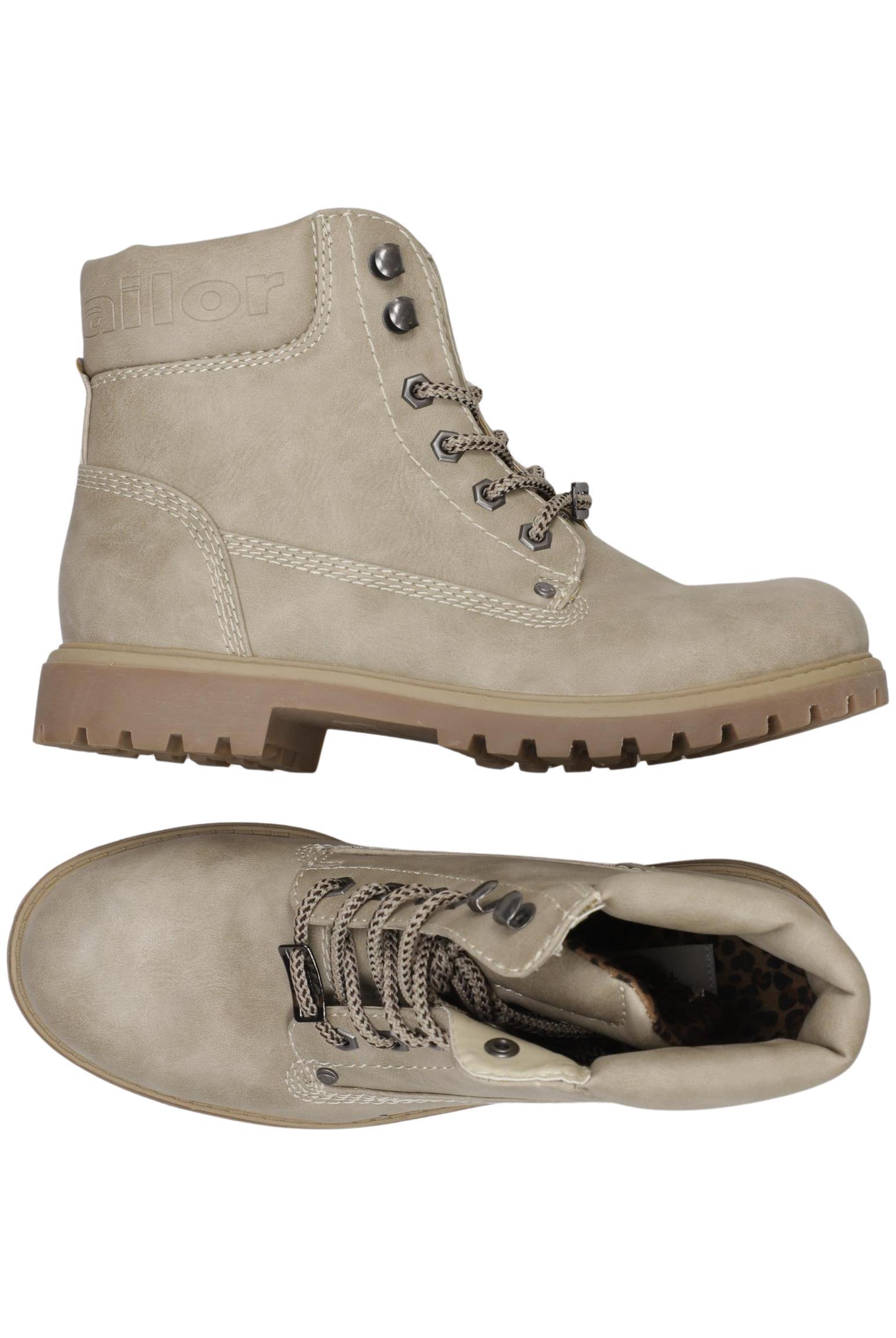 

Tom Tailor Damen Stiefelette, beige, Gr. 38